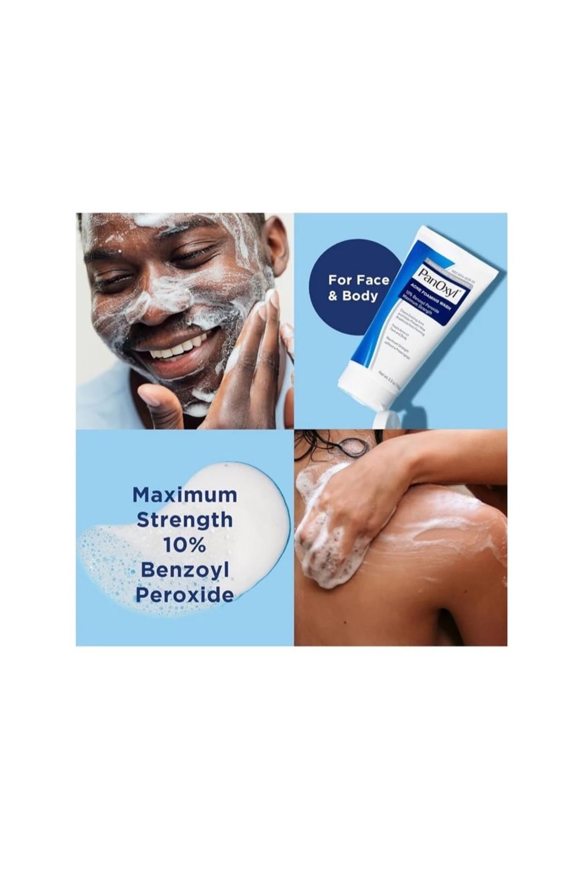 panoxyl-بانوكسيل غسول رغوي لعلاج حب الشباب بتركيز 10% من بنزويل بيروكسيد، قوة قصوى 156 جرام 3
