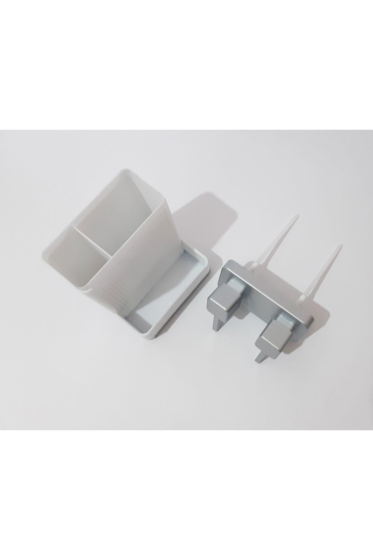 renkli çiçekler-Dozator de săpun lichid 800 ML 2 Li 20x12x10 CM Dozator de săpun lichid cu două compartimente cu capac de culoare argintie 4