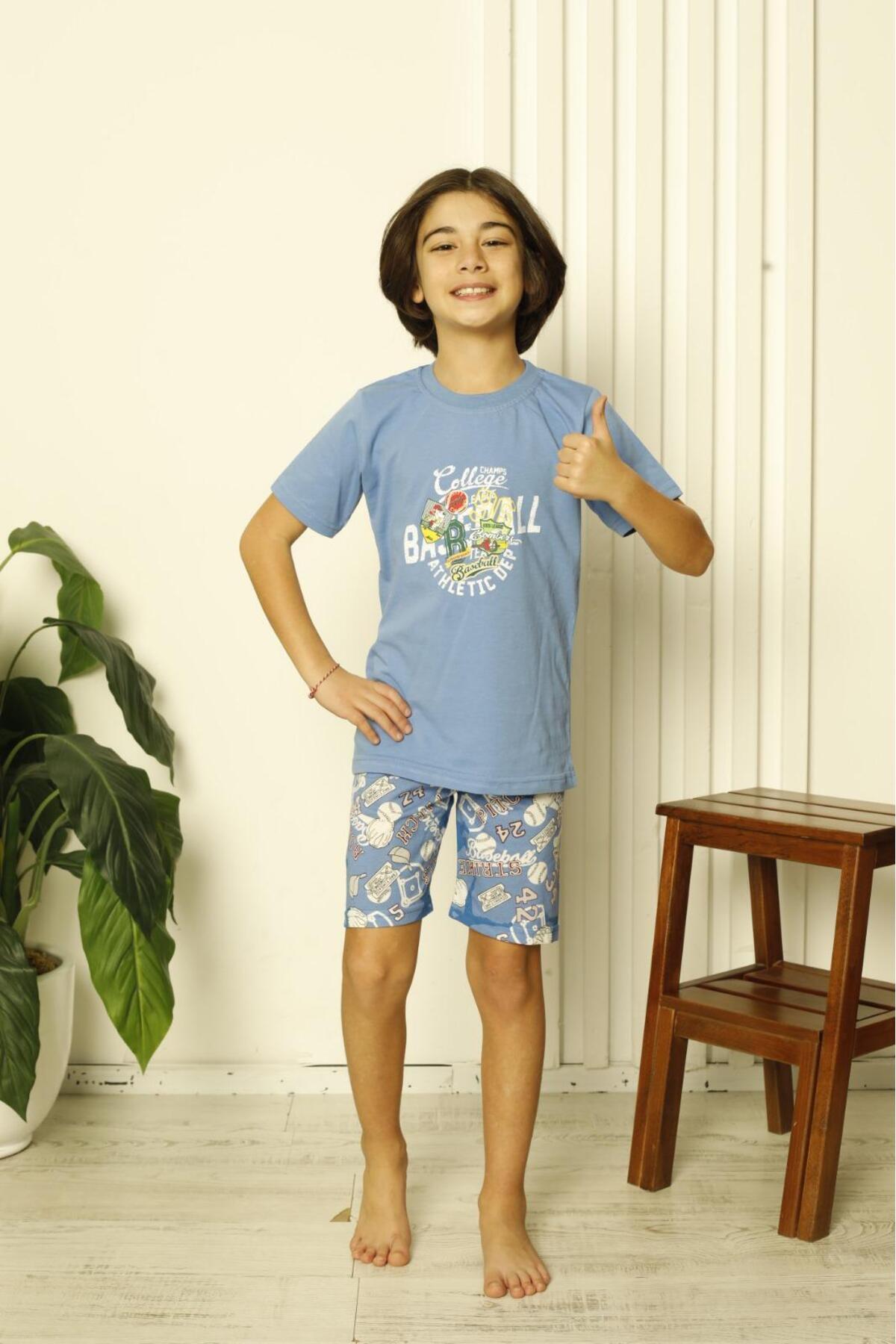 Minimoon-Boy's Pajama Set with Shorts 1