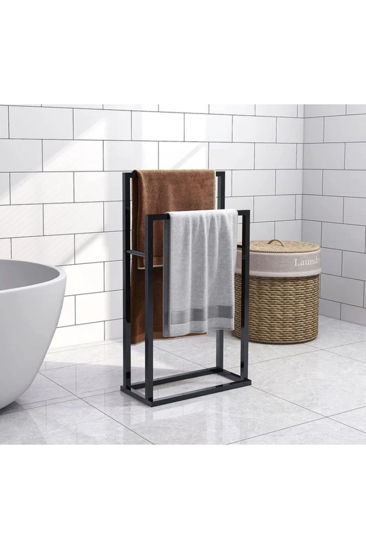 Metal Havluluk Banyo Düzenleyici Dekoratif Havluluk