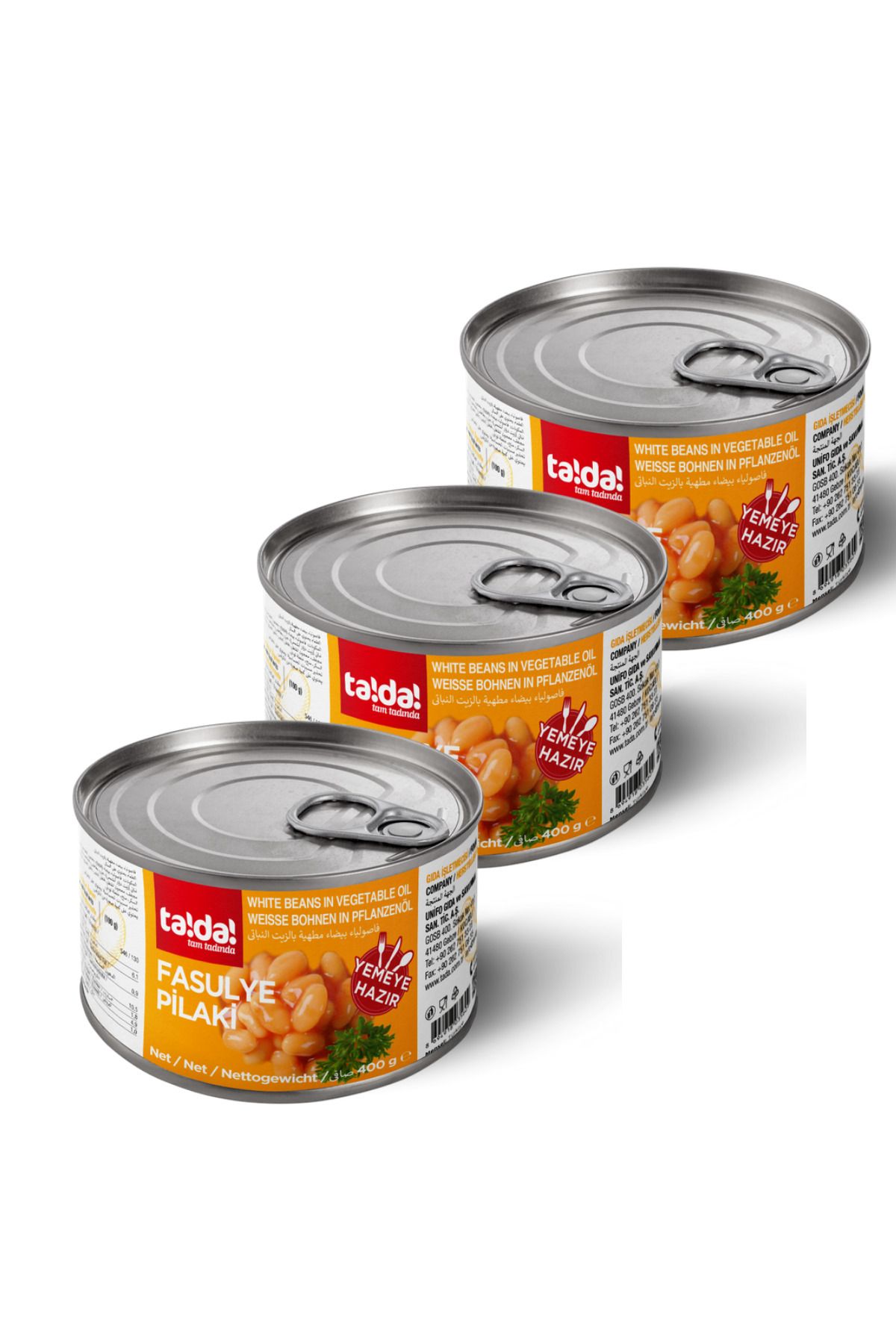 Tada Fasulye Pilaki 200 Gr (3 Adet)