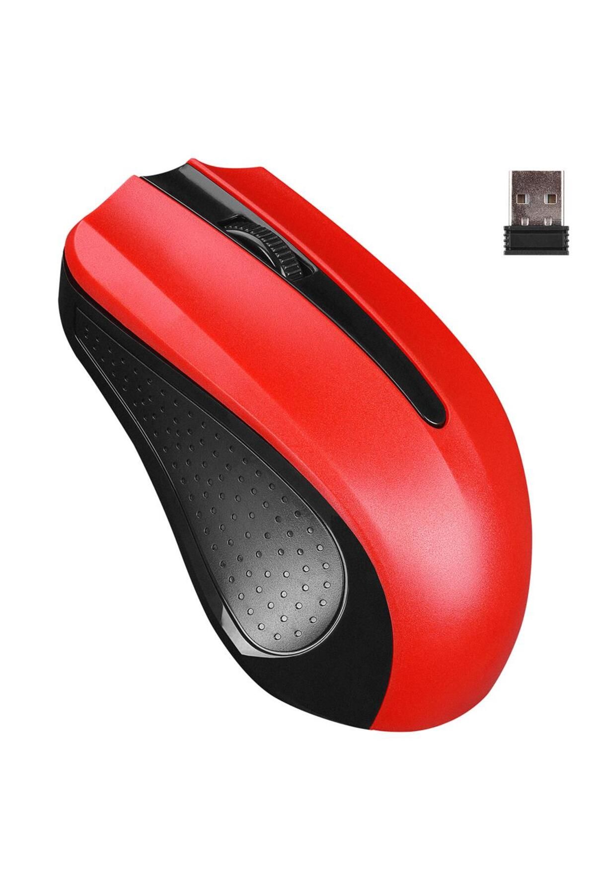 Vobotek Teknoloji SM-537 Usb Kırmızı 1500Dpı 2.4Ghz Kablosuz Mouse (10mt)