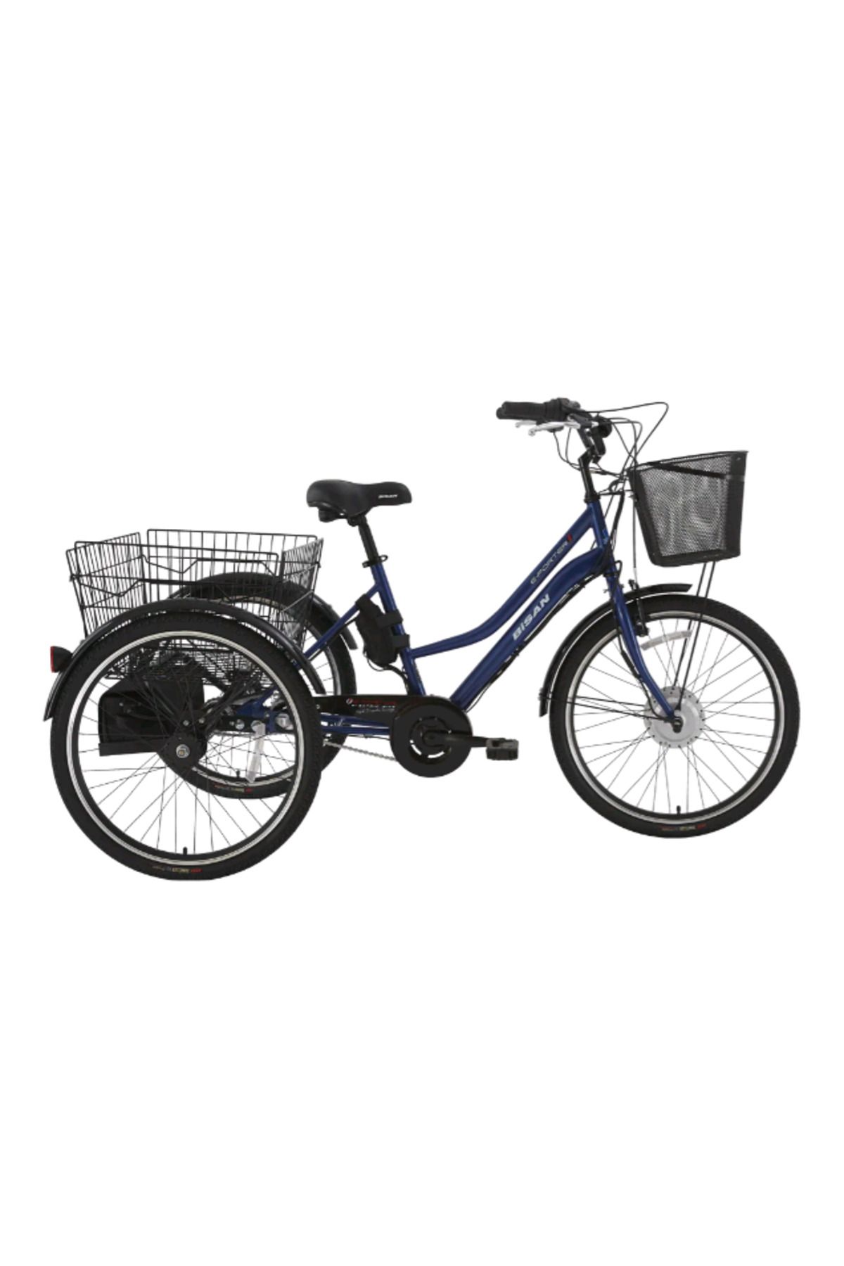 Bisan E-Porter Shimano Nexus 3 Elektrikli Kargo Bisikleti (Lacivert Beyaz) 44