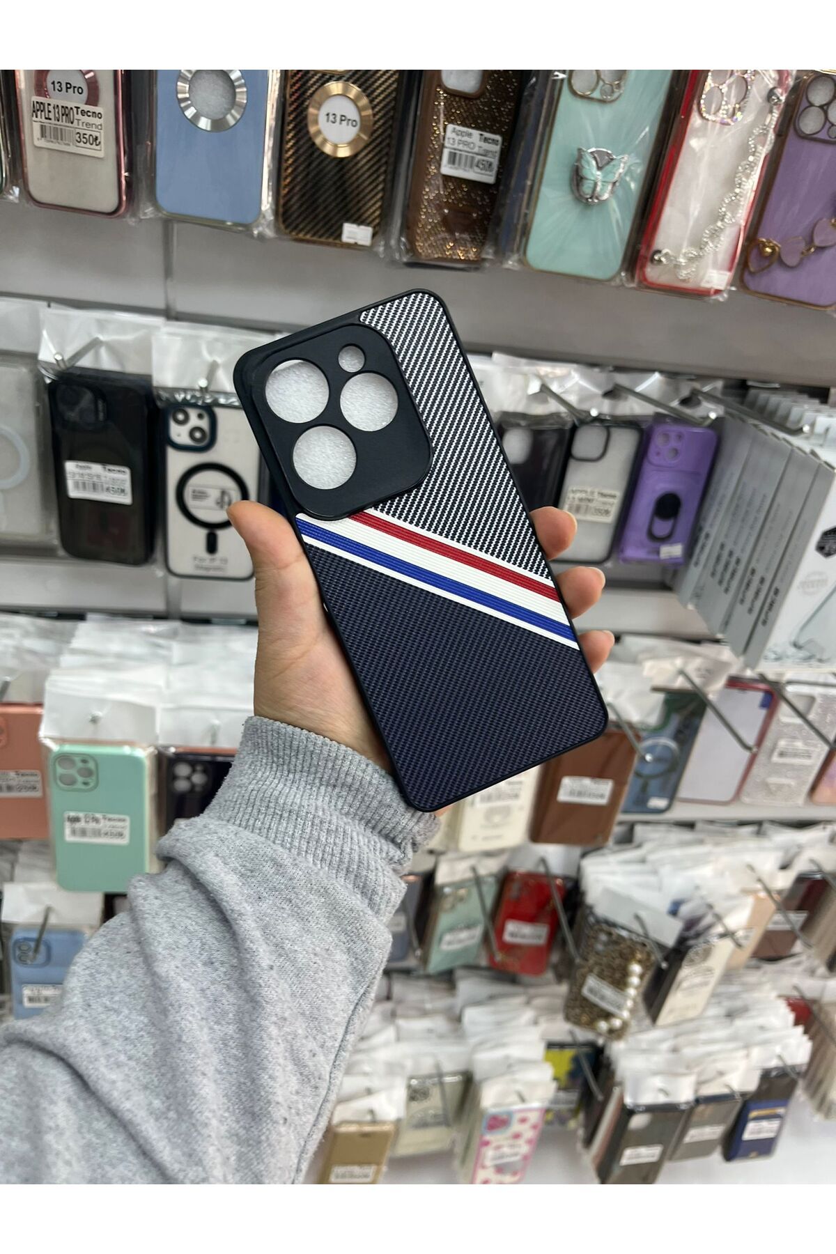 TECNOTREND İnfinixs Hot 40 Pro Premium Karbon Silikon Kılıf