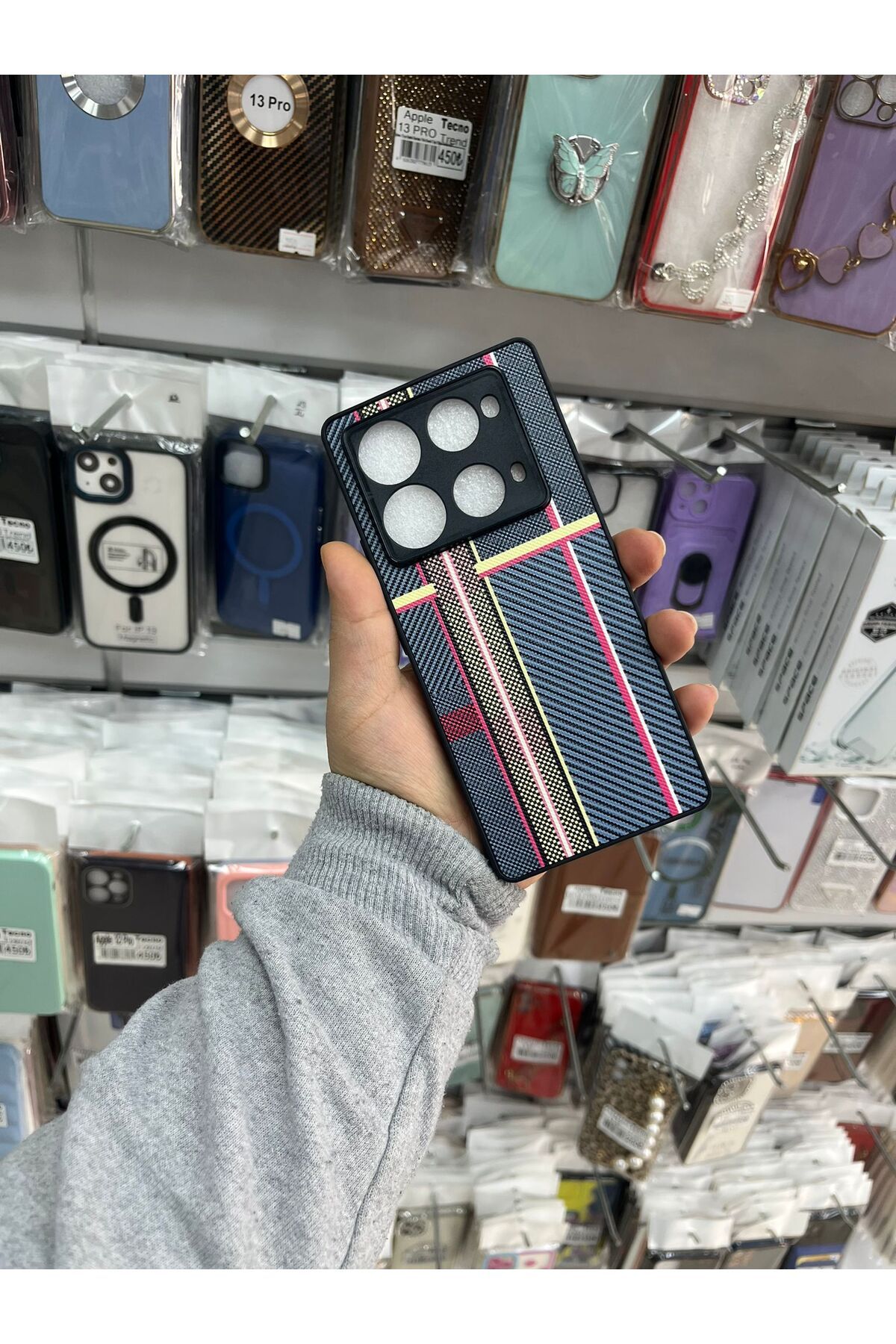TECNOTREND İnfinixs Note_40 Pro Premium Karbon Silikon Kılıf