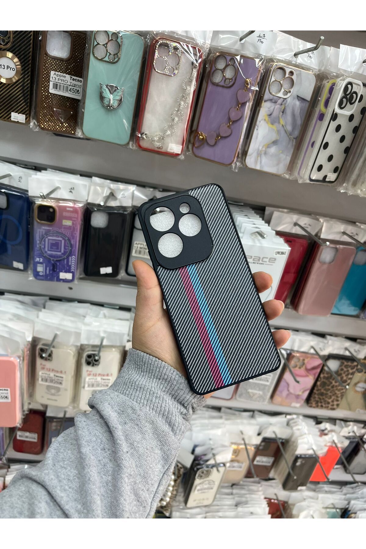 TECNOTREND İnfinixs Hot 40 Pro Premium Karbon Silikon Kılıf