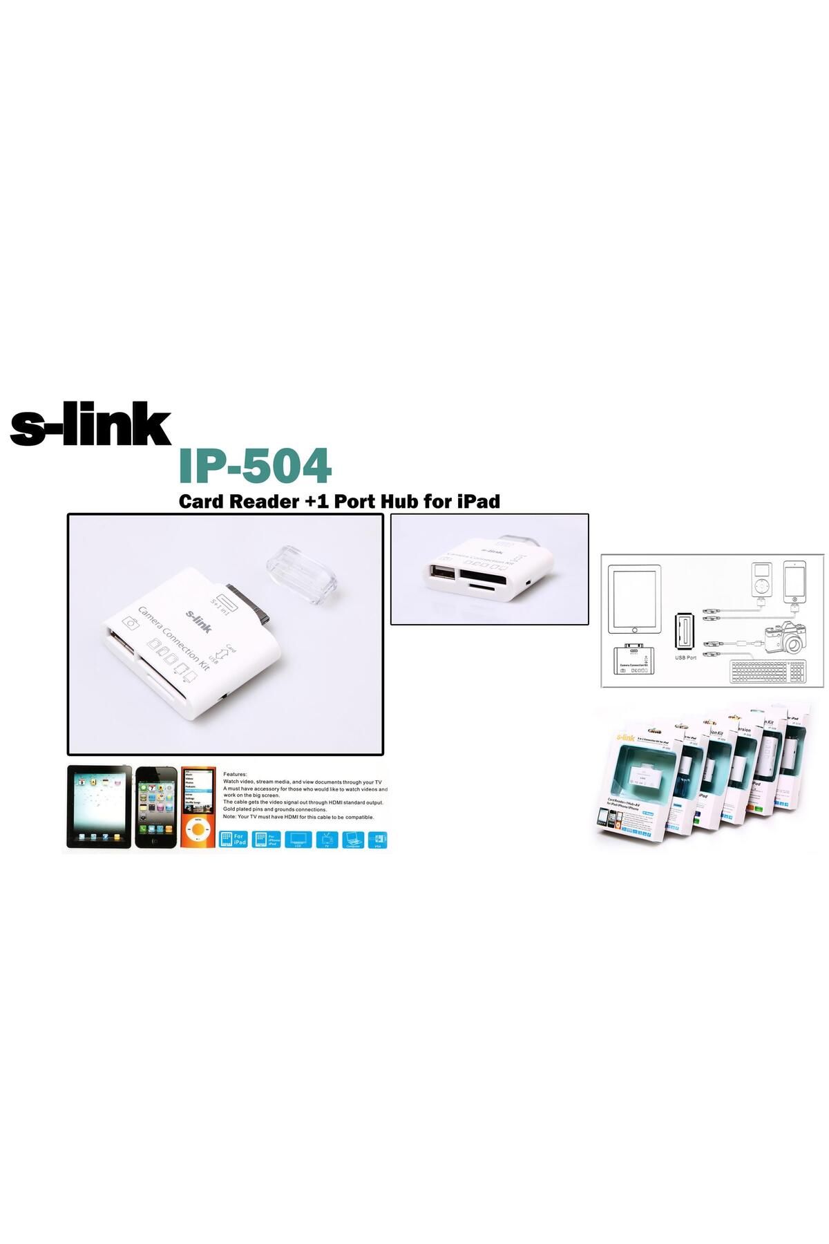 Vobotek Teknoloji S-link IP-504 Ipad 5in1 Kart Okuyucu