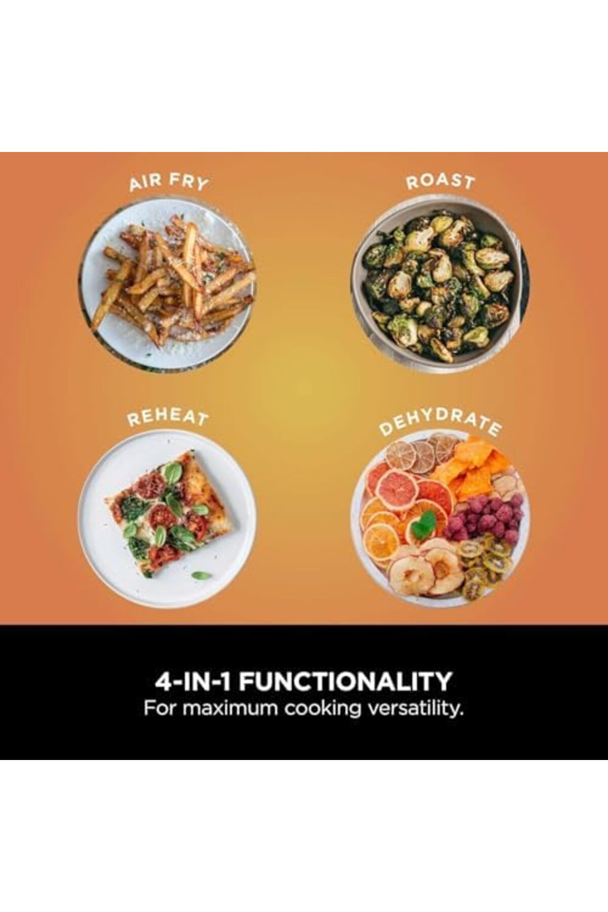 NINJA-Air Fryer PRO 4.7L, Single Drawer, 4-in-1, Air Fry, Roast, Reheat, Dehydrate, Cooks 1-2Portion 5