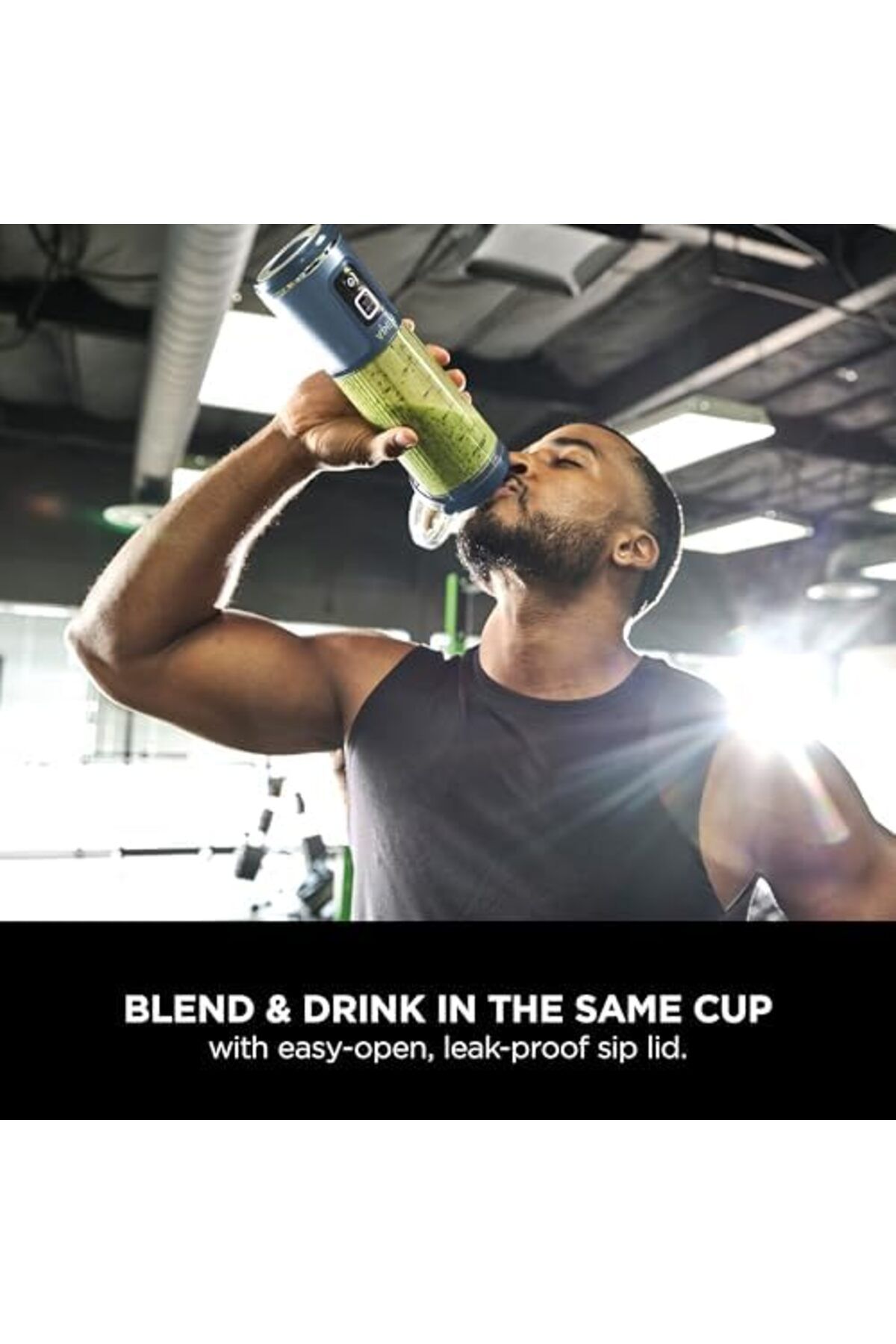 NINJA-Blast Portable Blender, 530ml, Leakproof Lid & Sip Spout, Powerful Cordless Mini Blender, Rech 5