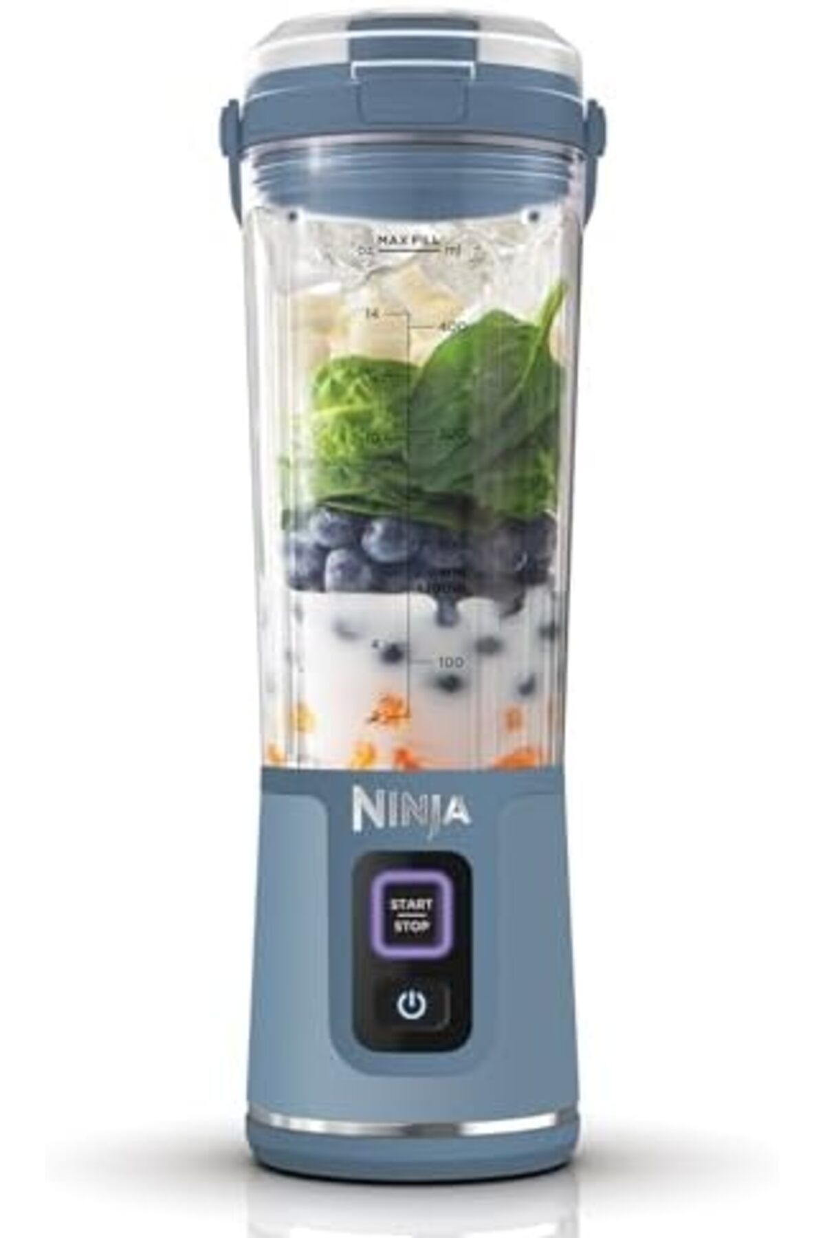 NINJA-Blast Portable Blender, 530ml, Leakproof Lid & Sip Spout, Powerful Cordless Mini Blender, Rech 1