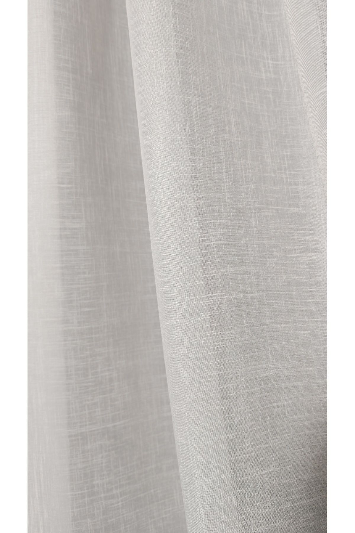 Yuka-Folded Linen Ecru Tulle Curtain, 1/3 Dense Pleat with Grammage - Suitable for Any Room Skirt That Does Not Want to Iron - Leaded 3