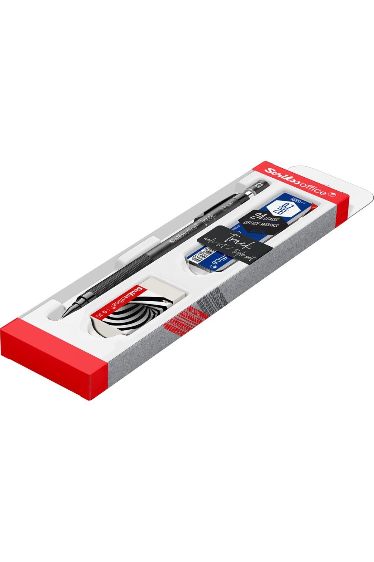 Scrikss-Track Set of 3 Mechanical Pencils 0.7 mm Grey 2