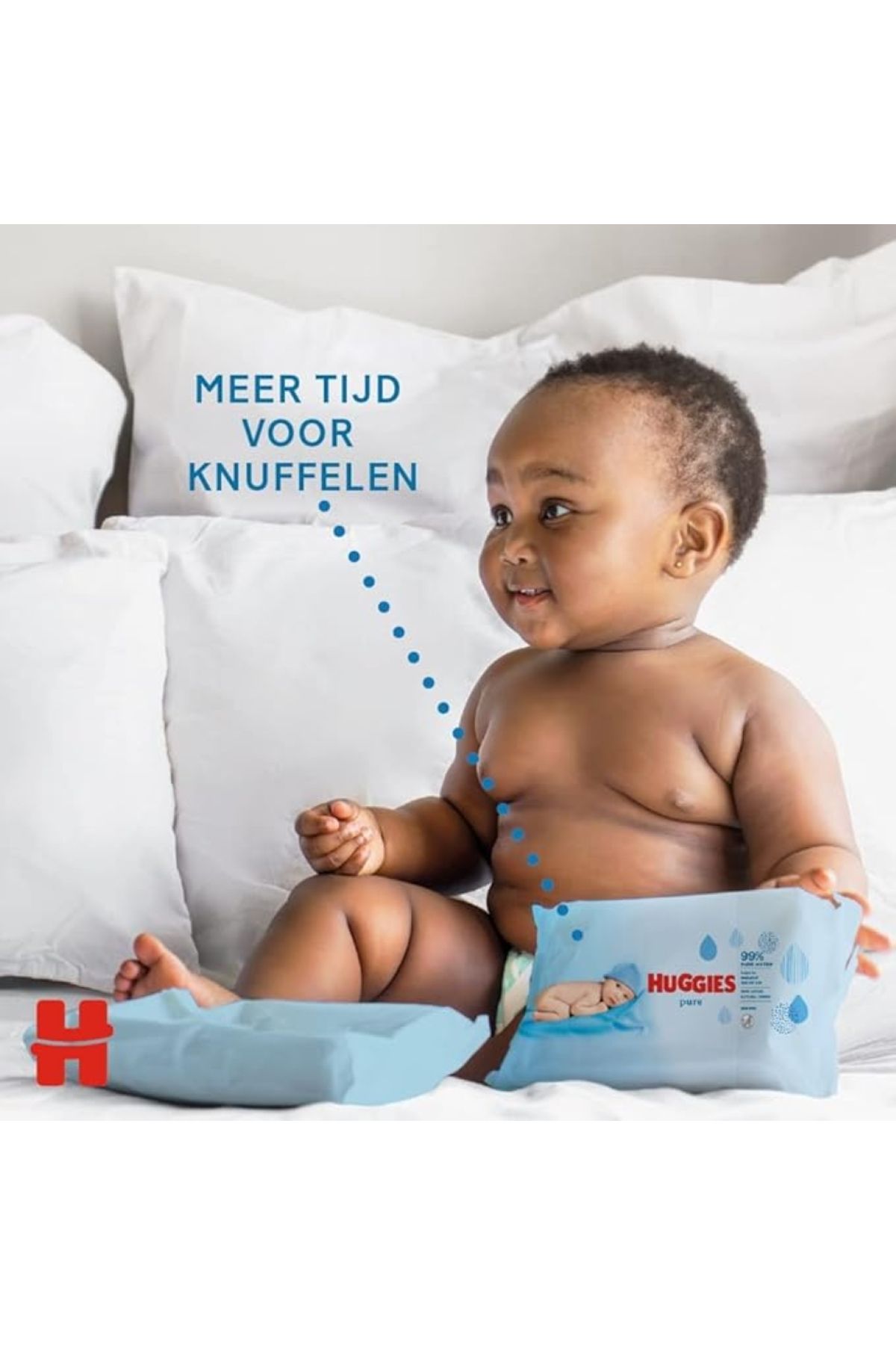 Huggies-Pure Newborn Sensitive Wet Towel 72 Sheets 5 Pack (432 Sheets) 7