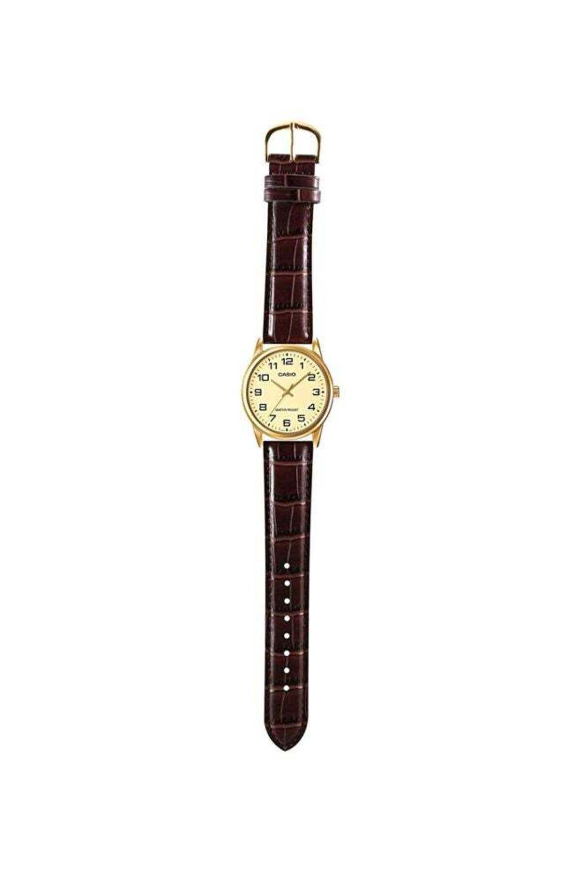 Casio-Mtp/ltp-v001gl-9budf Quartz Analog Watch with Leather Strap 4