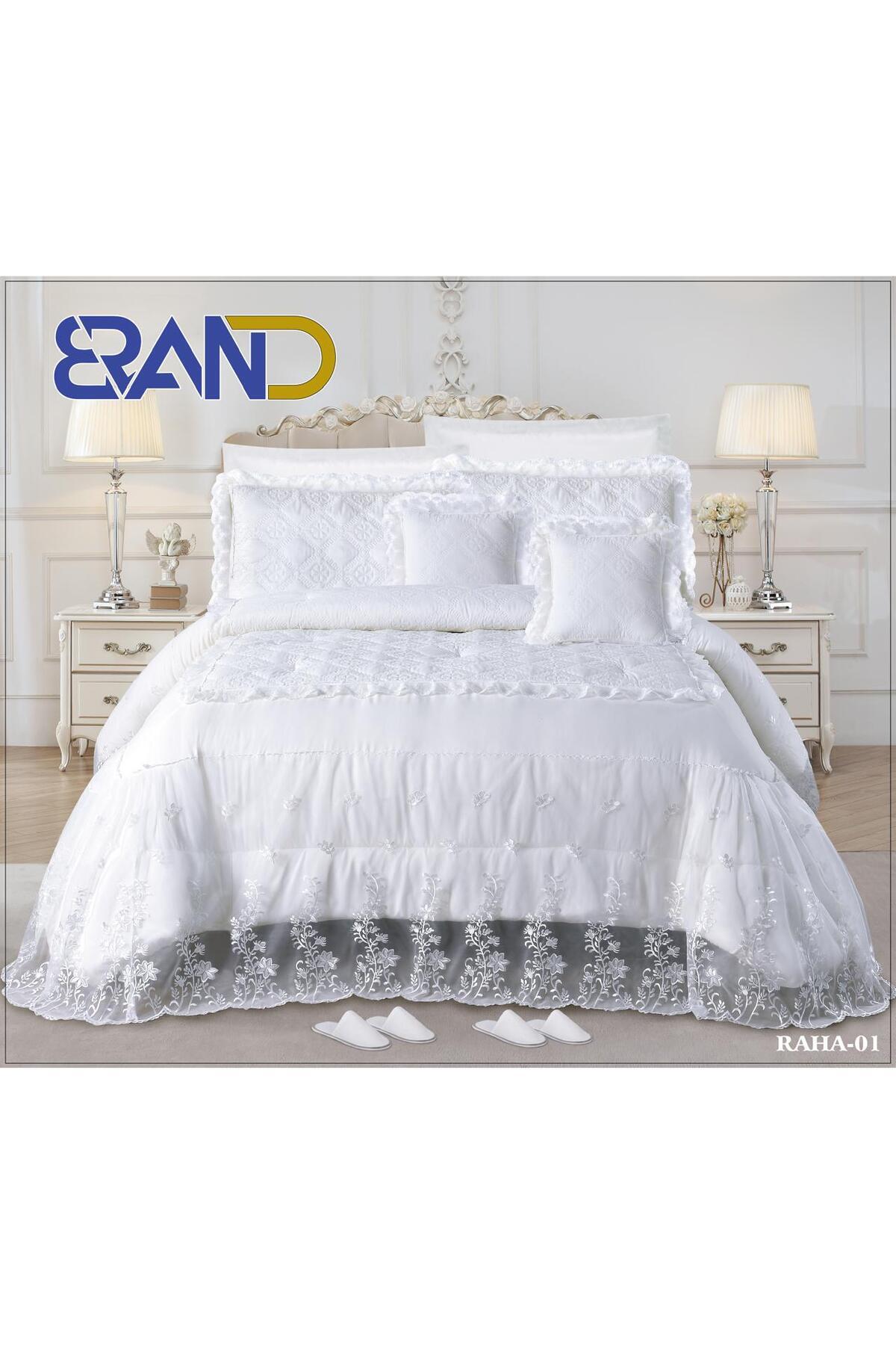 Gerenic-Bridal bedspread, lace fabric, 8-piece comforter set, size 240 x 260 cm 1