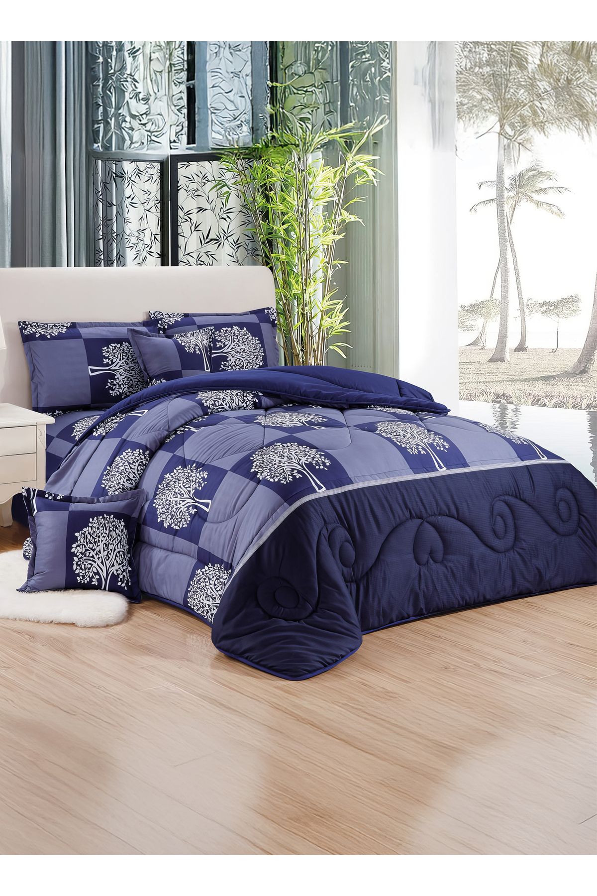 Generic-Comforter Set King Size 6 Pieces Comforter Set Twin Unisex Bedding Set 1