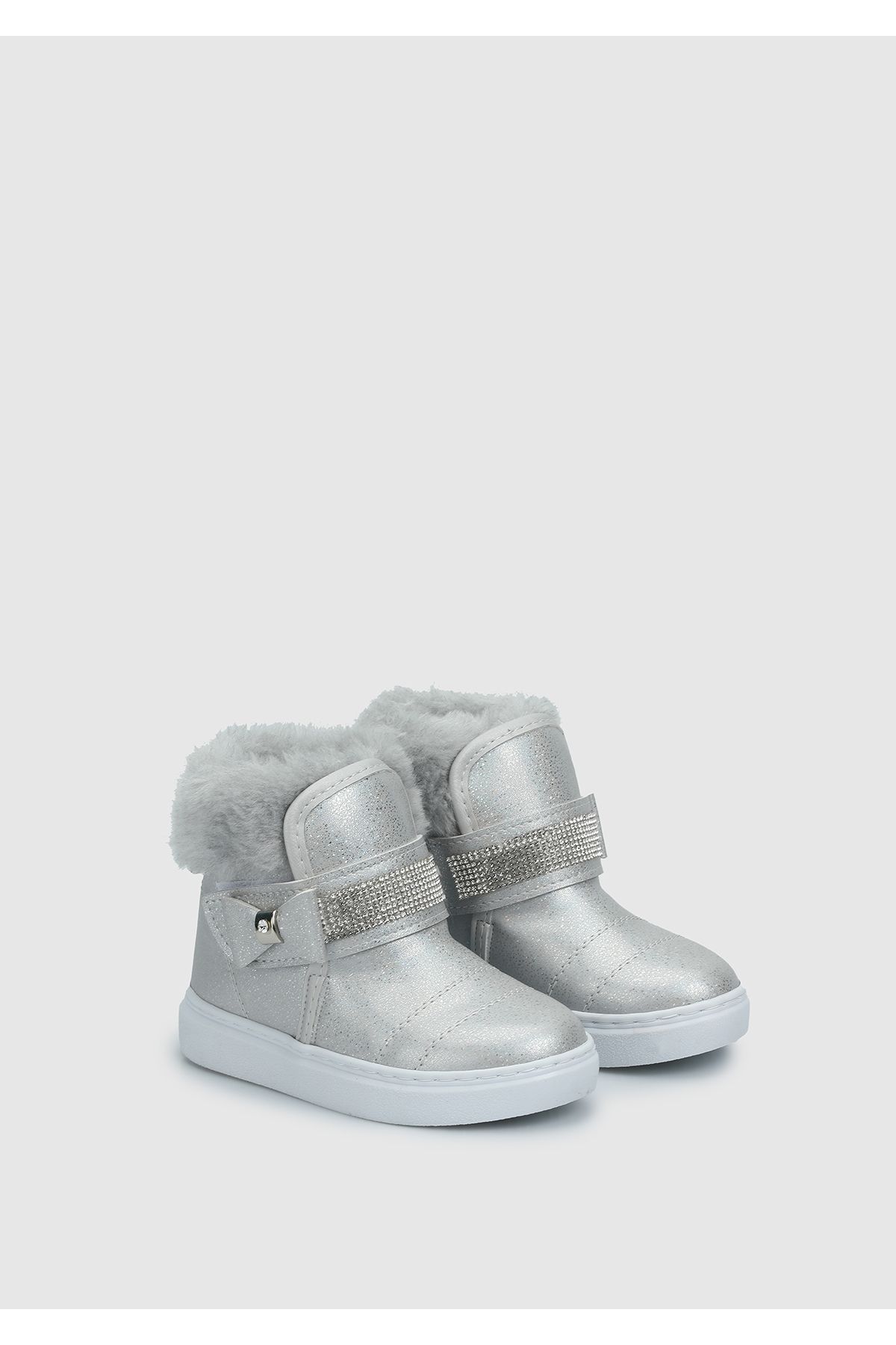 Kiddo-Silver Girl's Boots 2