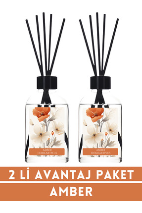 homeartplus 2li avantaj paket amber oda kokusu bambu esansiyel uçucu yağ 50 ml