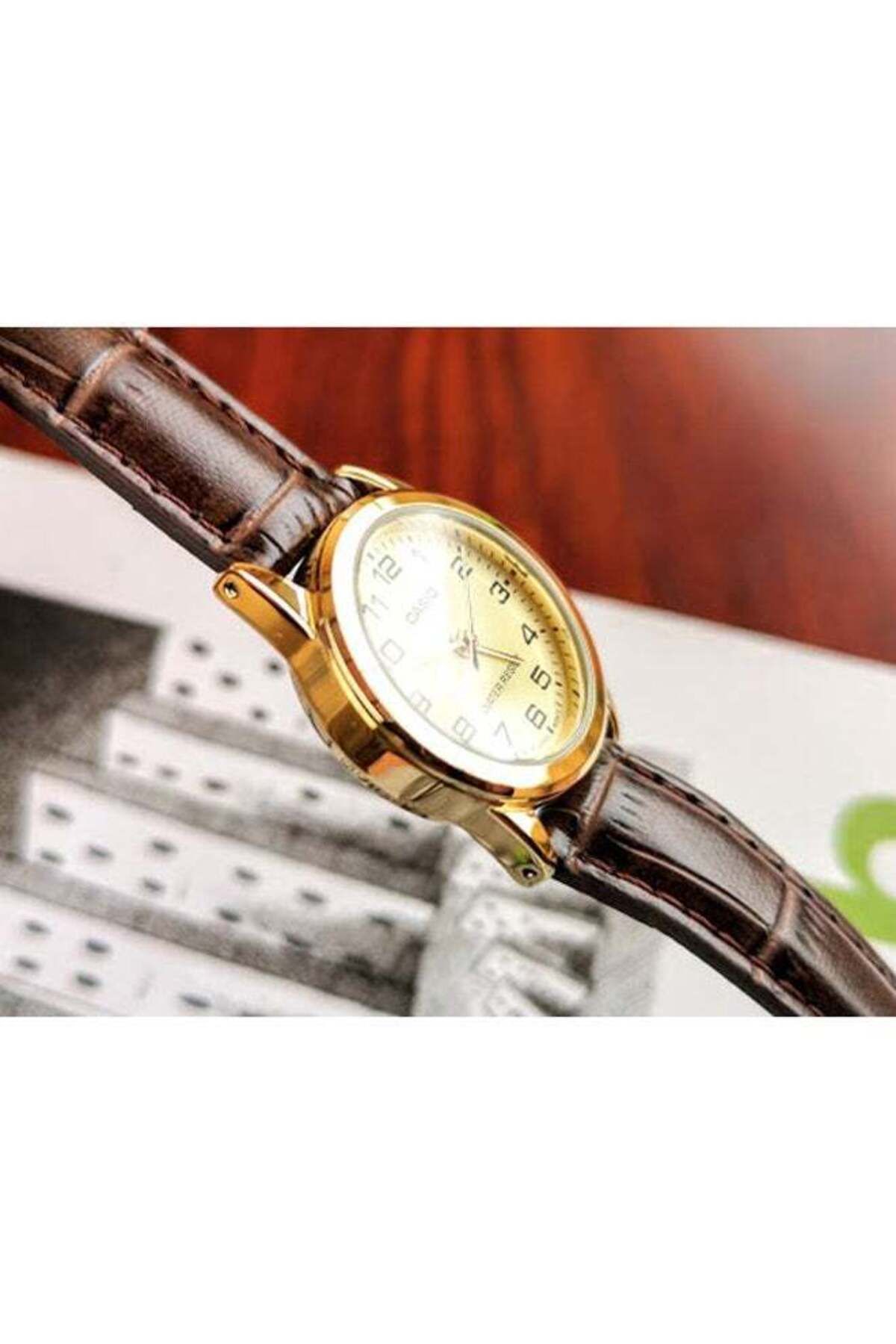 Casio-Mtp/ltp-v001gl-9budf Quartz Analog Watch with Leather Strap 7