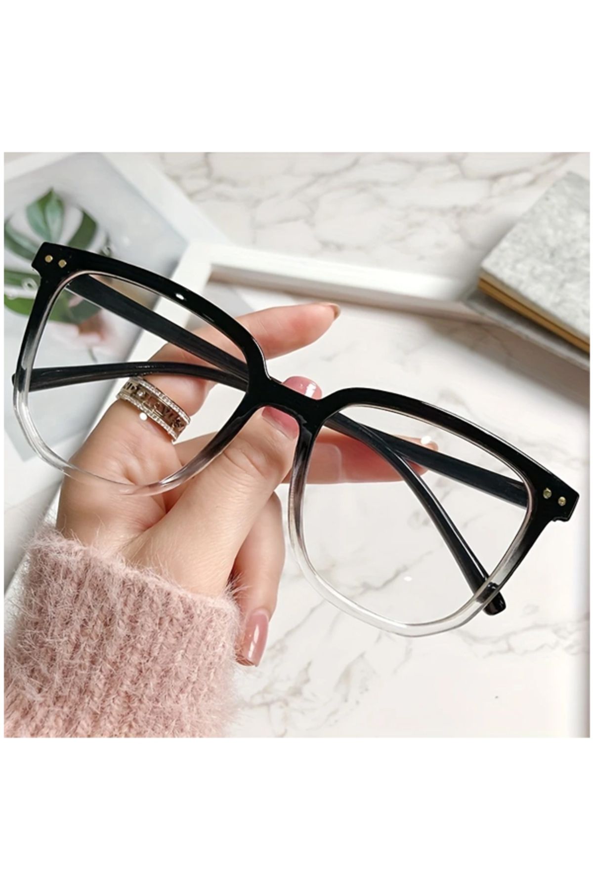 Viole Kare Çerçeveli Unisex Gözlük