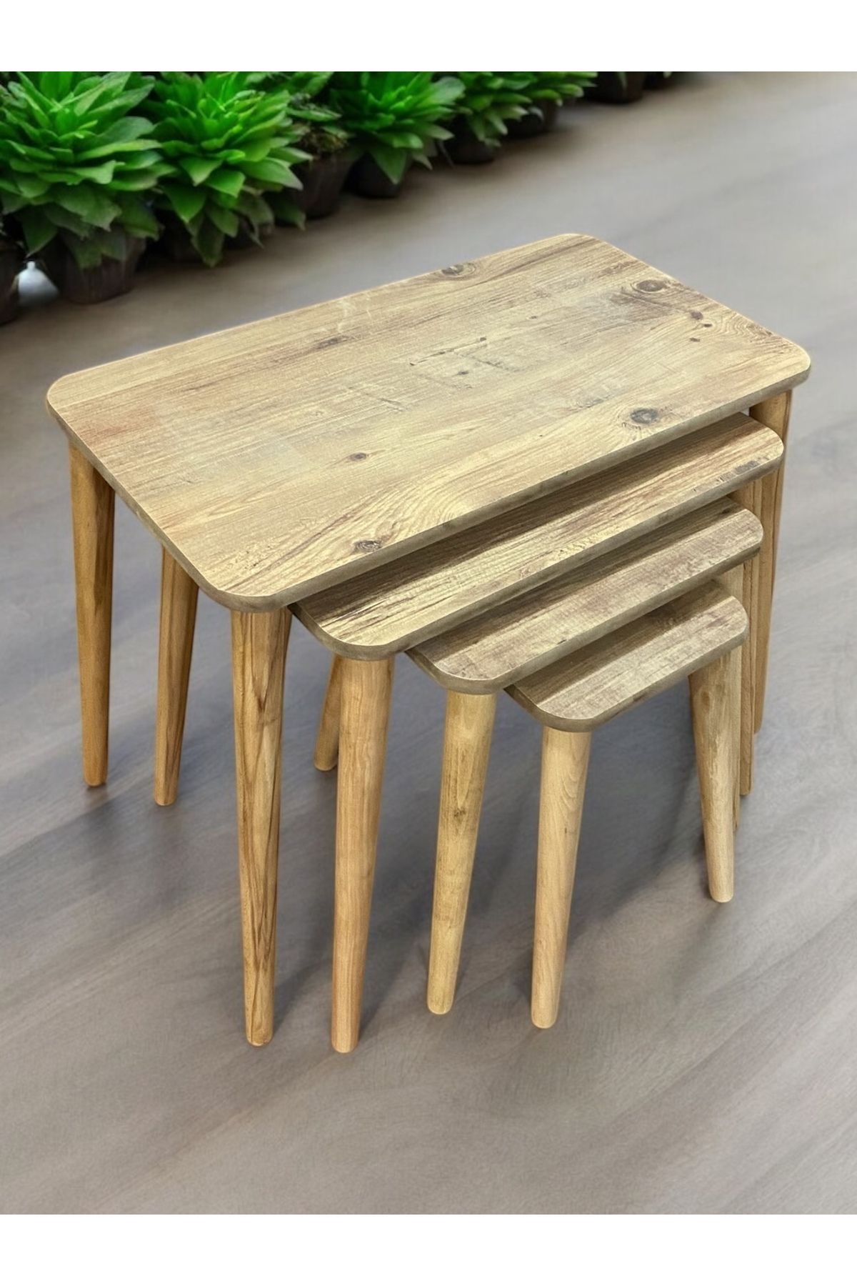Eraywood Zigon Sehpa 4 lü Ahşap / Mdf