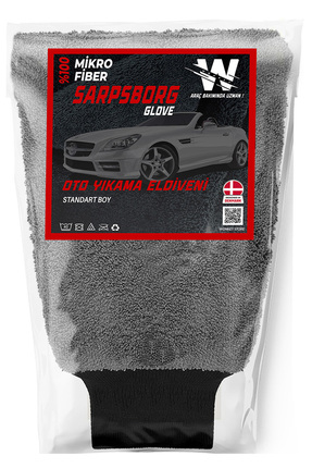 Wonkey Oto Yıkama Eldiveni ve Araç Pasta Cila Eldiveni - Araba Köpükleme Yıka...