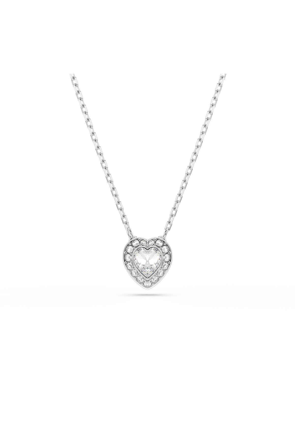 Swarovski Ariana Grande X Kolye, Karışık Kesimler, Kalp, Beyaz, Rodyum Kaplama