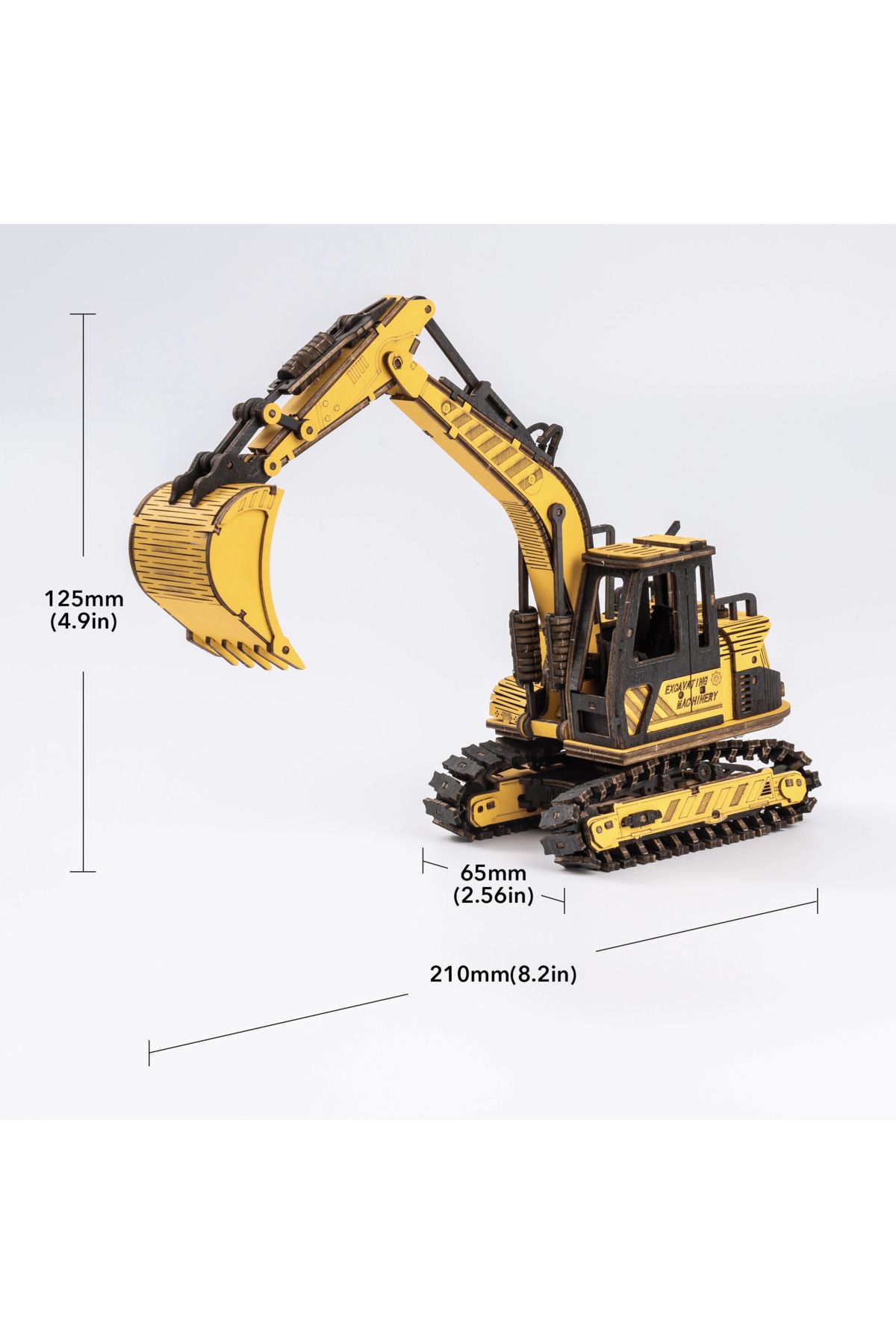 ROKR-Excavator Engineering Vehicle 3D Wooden Puzzle 3