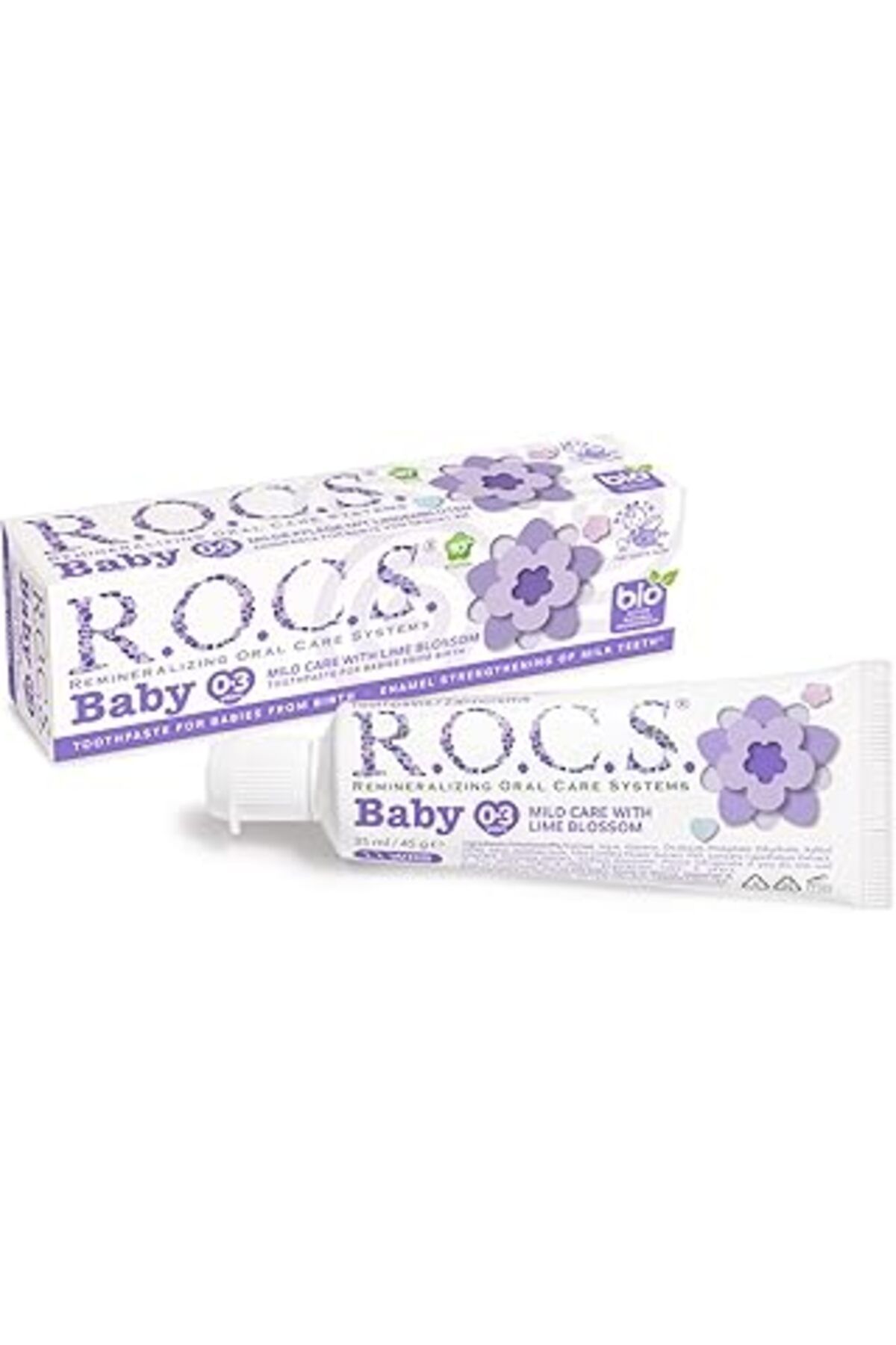 Roses Store Baby 0-3 Yaş Ihlamur Özlü Florürsüz Bebek Diş Macunu