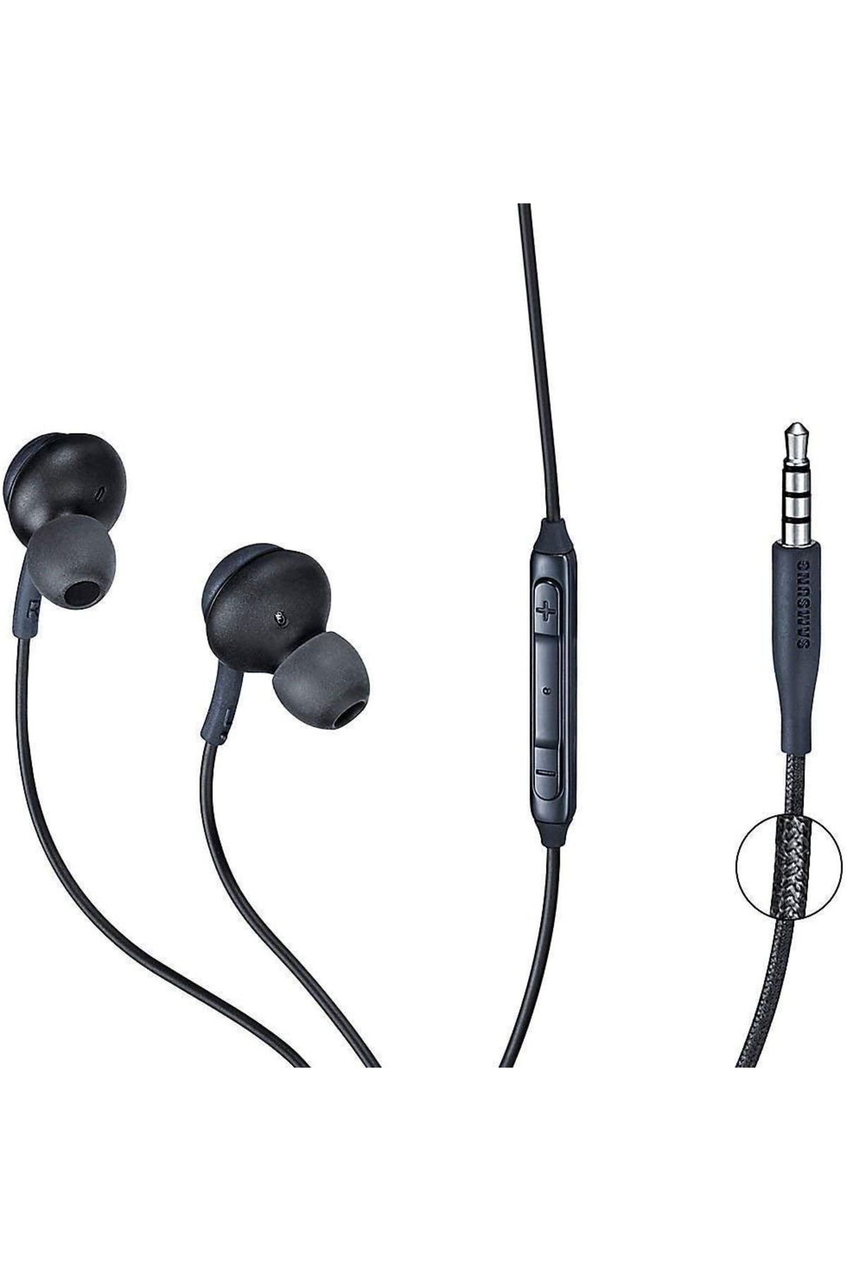 Earphones with Mic for Samsung Galaxy S8/S8 +, Black, AE00-367,