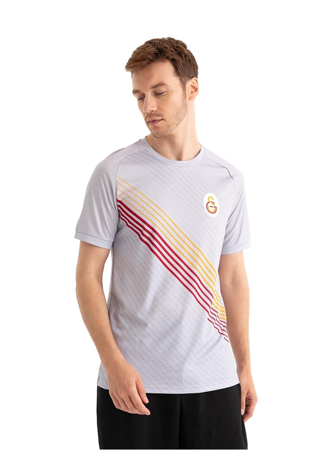 Galatasaray-Original Licensed Match Day Grey T-Shirt and Bracelet Set, Gift Presented in Wooden Box 5