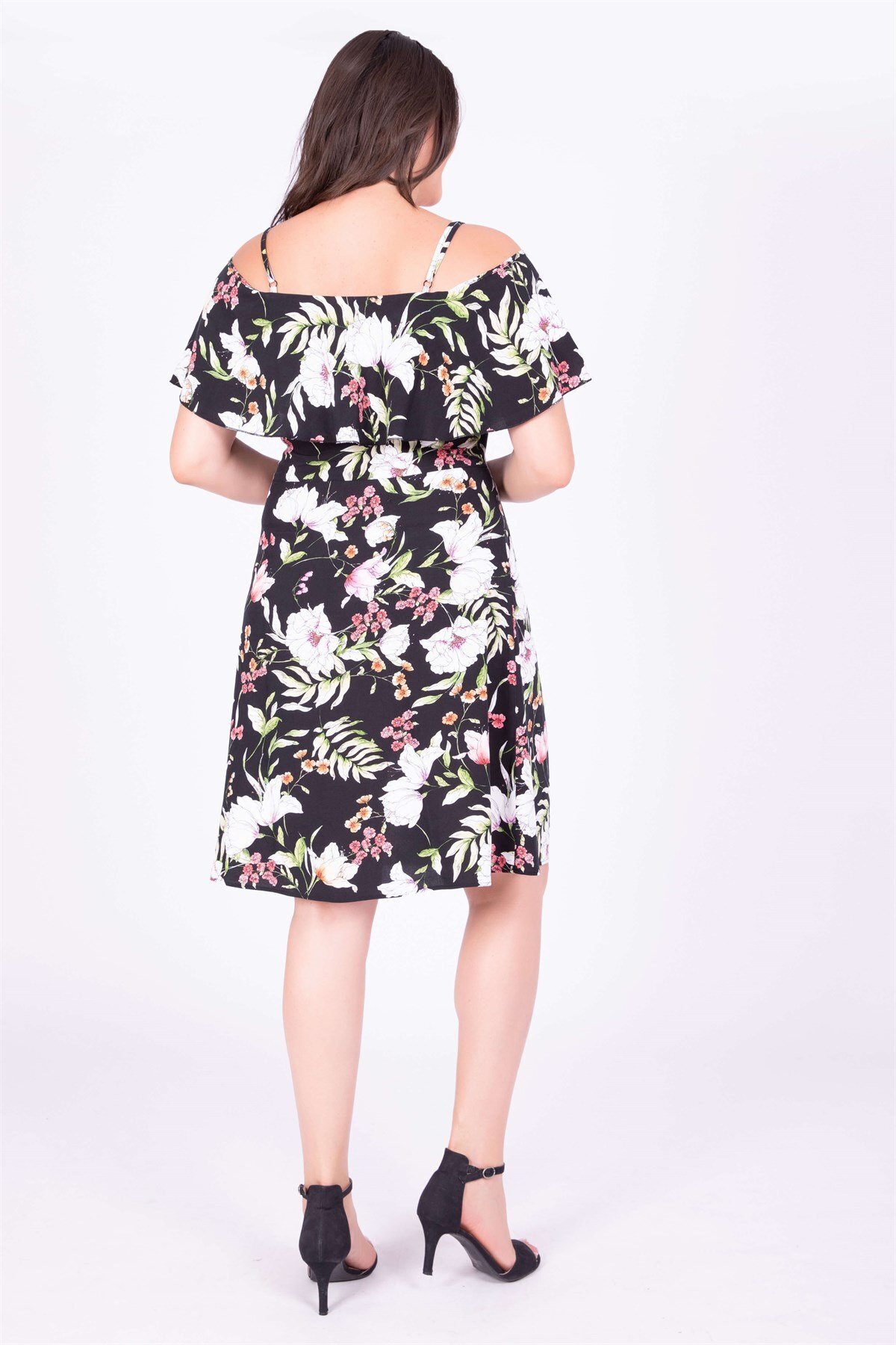 MYLİNE-Flounced Sleeves Dress 3