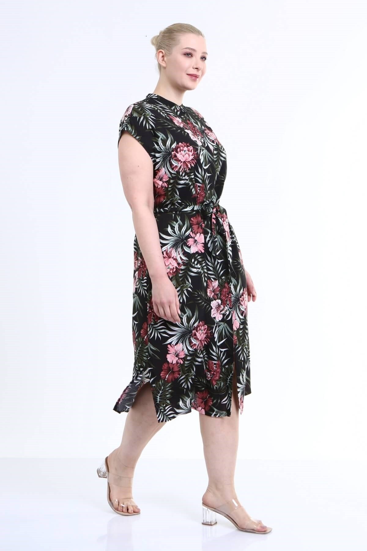 MYLİNE-Low Sleeve Shirt Dress 3