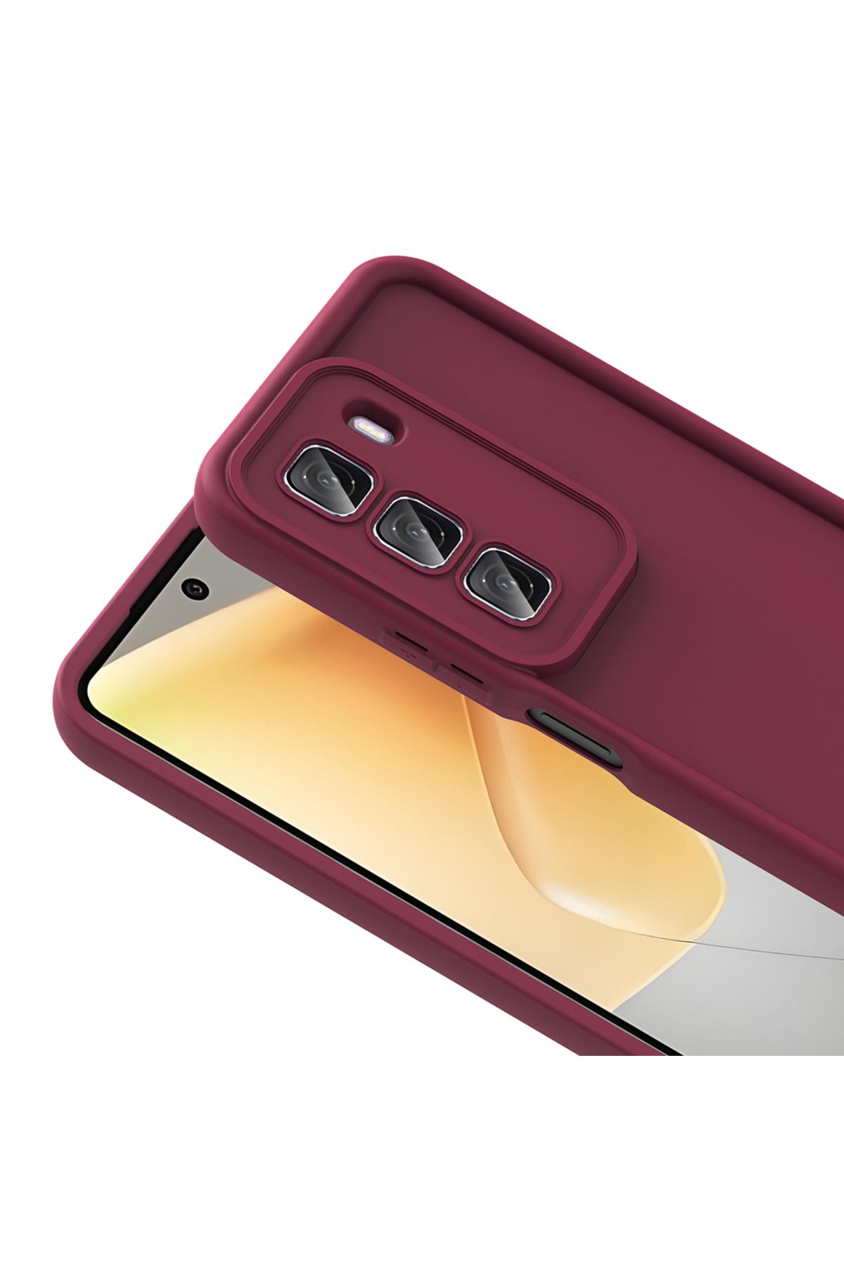 Zipax İnfinix Hot 50 4G Kılıf Silikon Kapak Zr-Ananas
