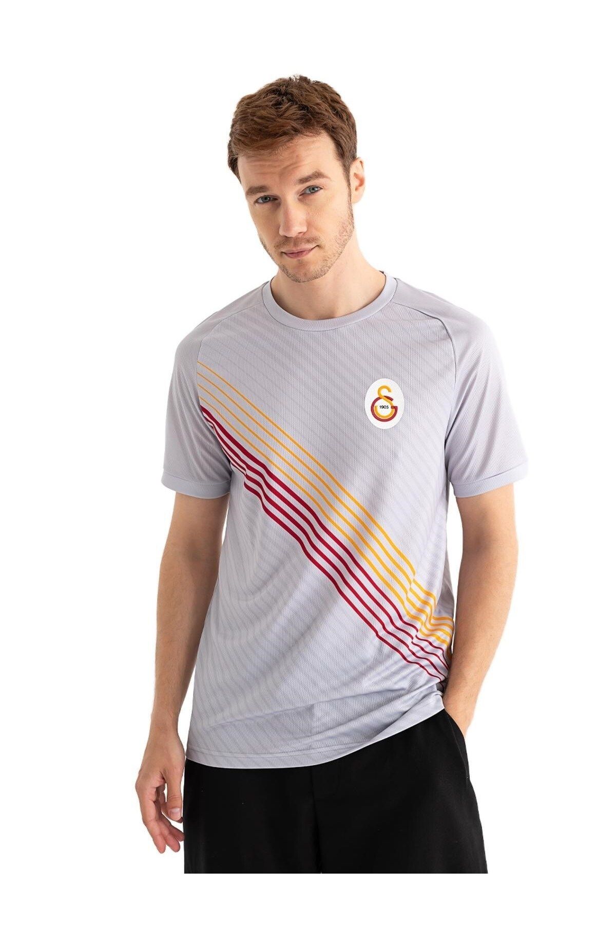 Galatasaray-Original Licensed Match Day Grey T-Shirt and Bracelet Set, Gift Presented in Wooden Box 6