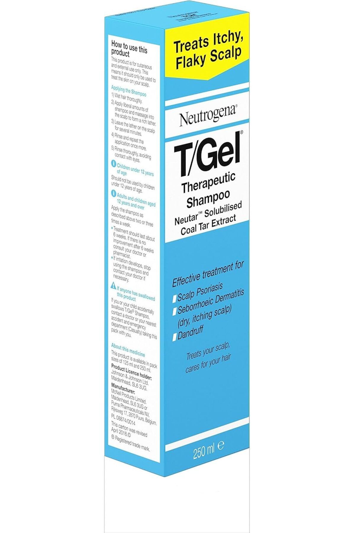 Neutrogena-T/gel Therapeutic Shampoo For Scalp Psoriasis, Itch Relief, And Dandruff, 250ml 4