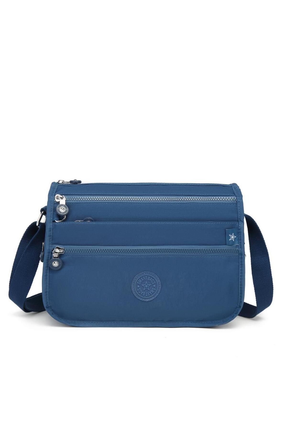 Smart Bags Krinkıl Kadın Postacı Omuz Çantası - Lacivert