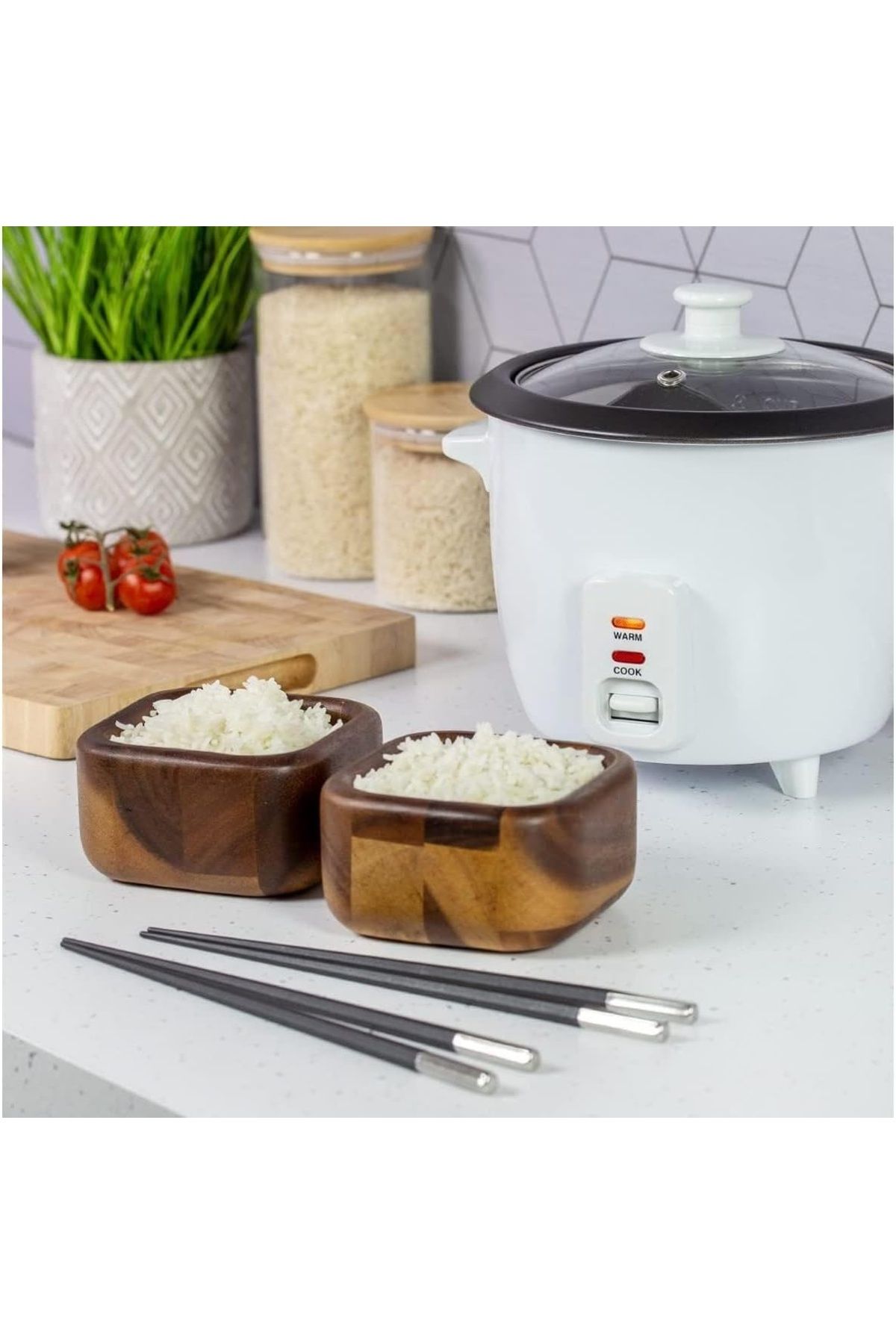 Generic-2 in 1 Rice Cooker & Steamer 1 L , 400W | Non-Stick Removable Bowl | Keep Warm Functionality 7