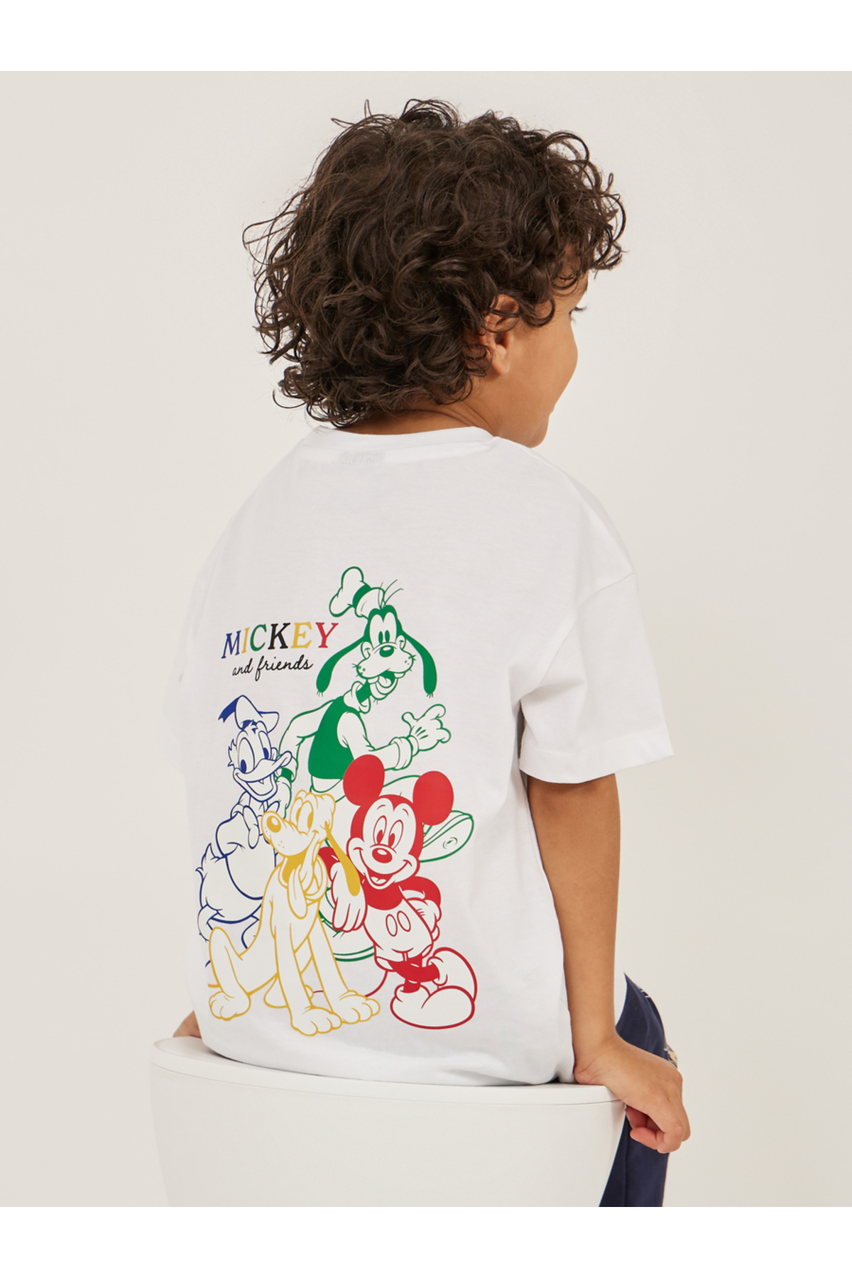 Styli Mickey and Friends Print Short Sleeve Oversized T-Shirt
