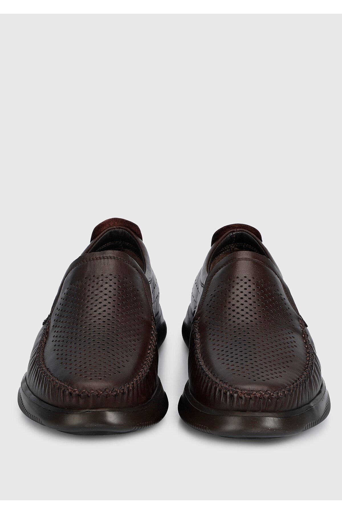Eclipse-Men's Brown Leather Shoes 3
