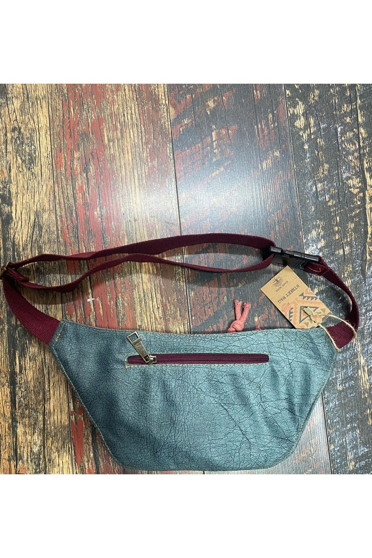 Street Bag Etnik Otantik Bohem Günlük Seyehat Bel Çantası Çok Cepli Suya Dayanıklı görsel 3