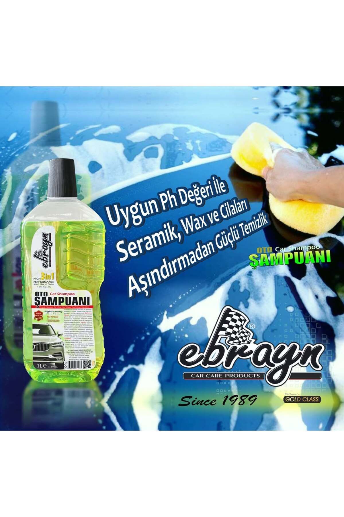 Ebrayn Oto Yıkama Şampuanı 1000 Ml