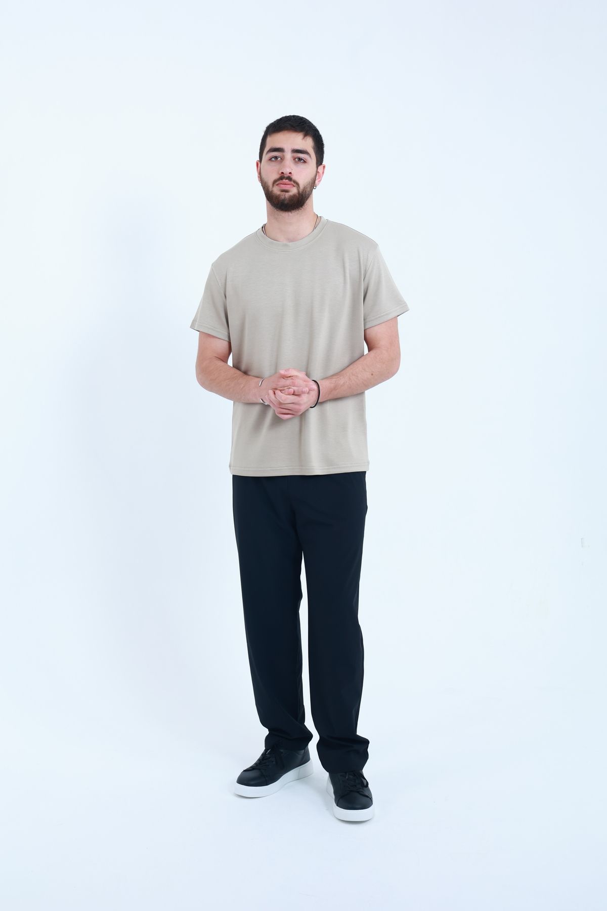 TKT-Tricou unisex din țesătură modal, potrivire regulată texturată și suprafață netedă din material textil 3