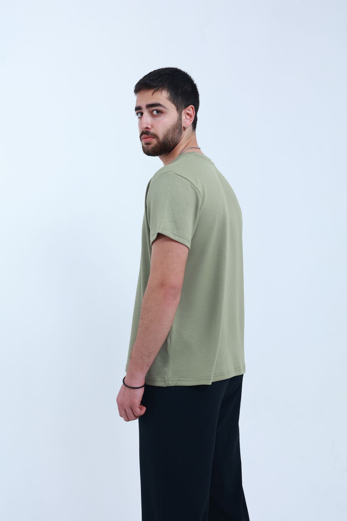 TKT-Unisex Modal Fabric T-Shirt, Textured Regular Fit and Smooth Fabric Surface 4