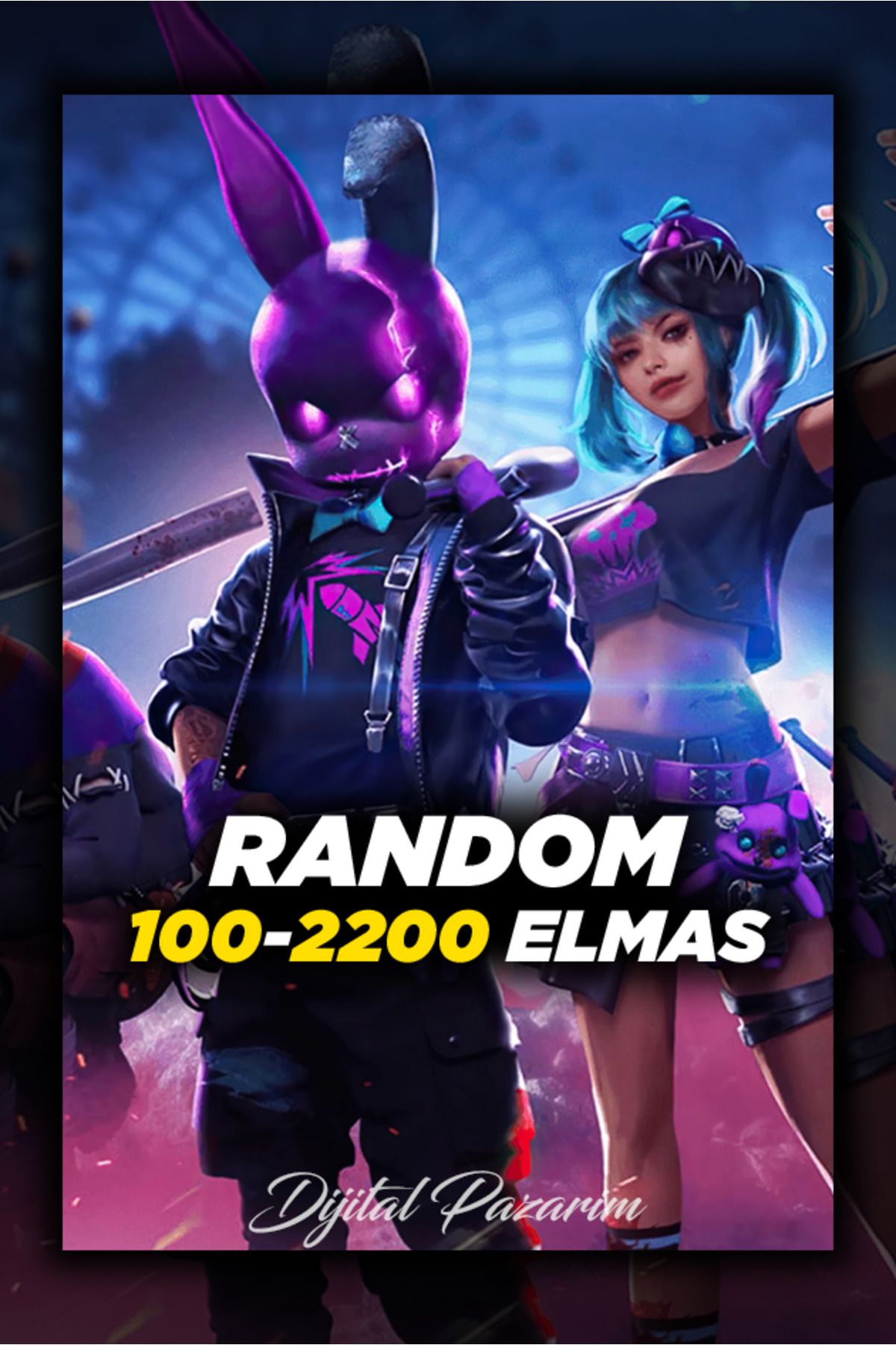Free Fire 100-2200 Elmas Arası Random Elmas