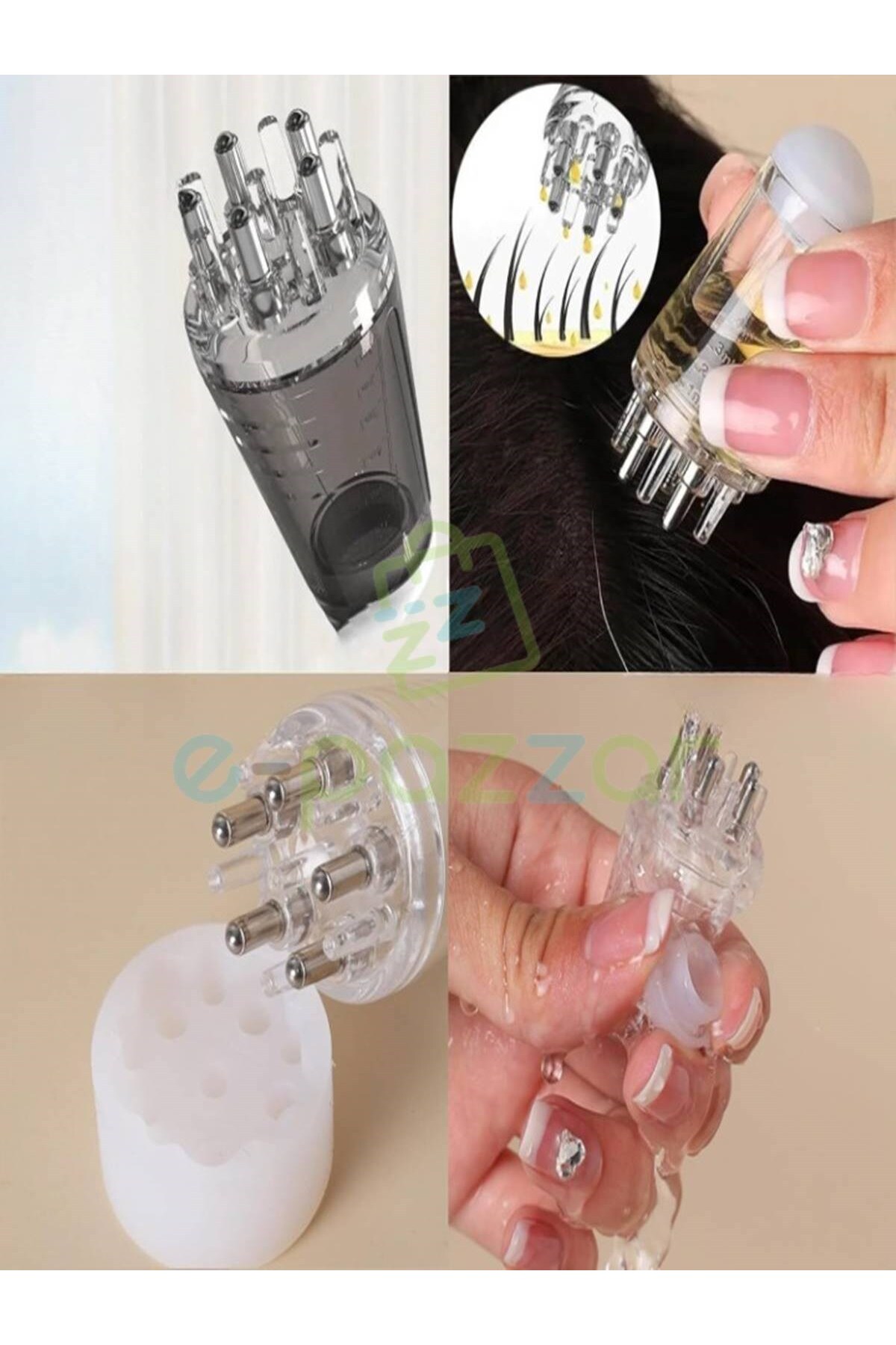 2 Adet Şeffaf/Siyah 6 Ml Masajlı Serum Ve Yağlar İçin Çelik Bilye Başlıklı Kişisel Bakım Aplikatörü — سفید PRA-12664881-1337 — تصویر 3 از 4