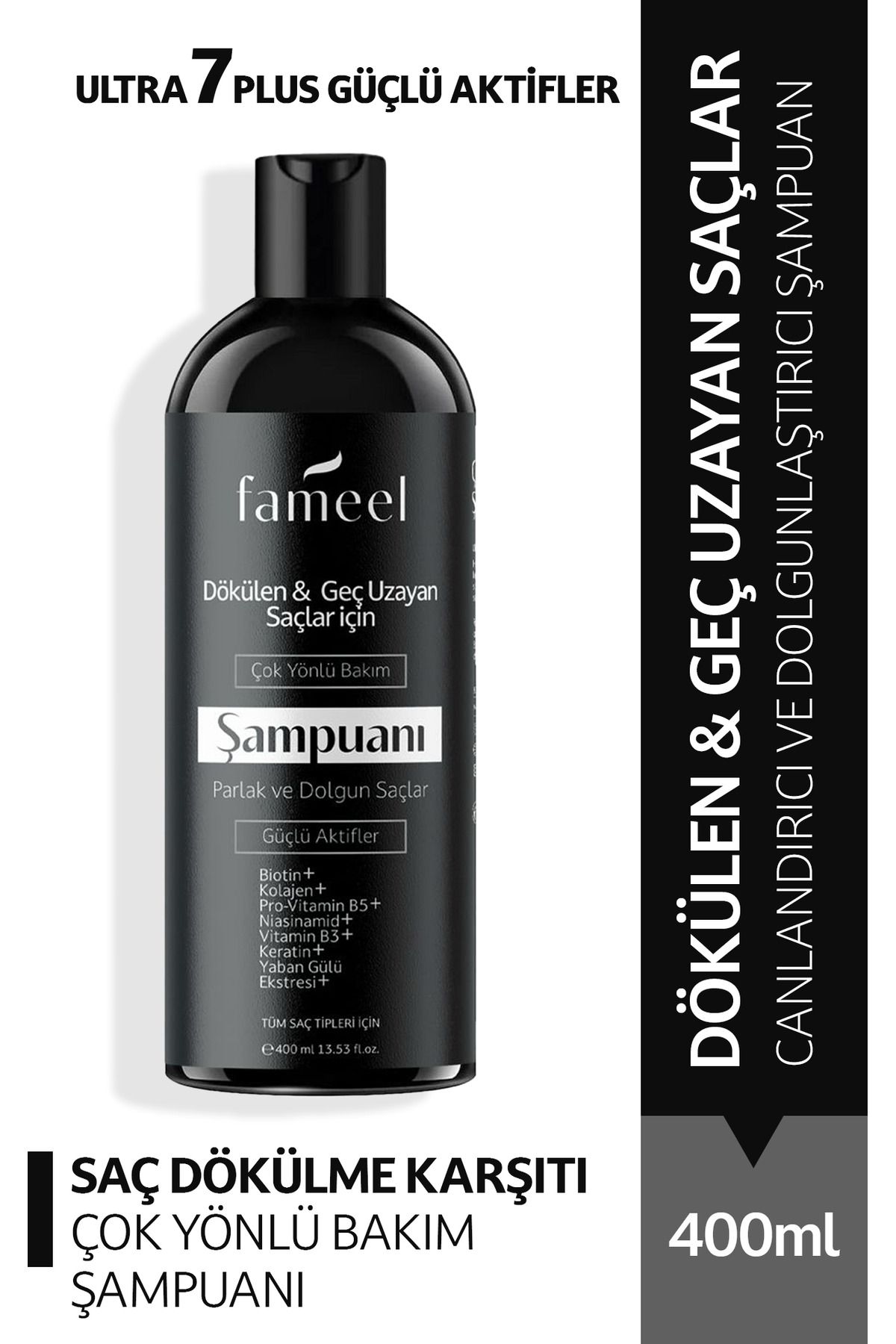 FAMEEL Dökülen ve Geç Uzayan Saçlar için Şampuan