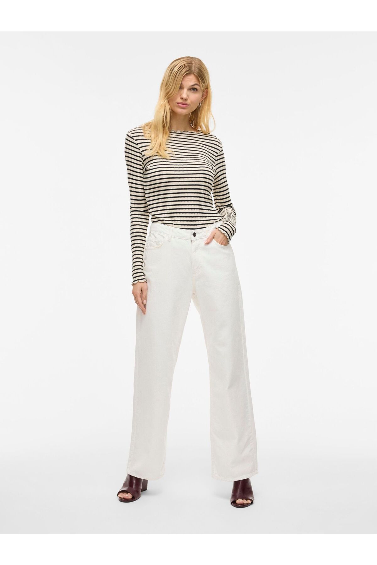 VILA-Wide Fit Jeans VIPALMA Mid-Waist 5