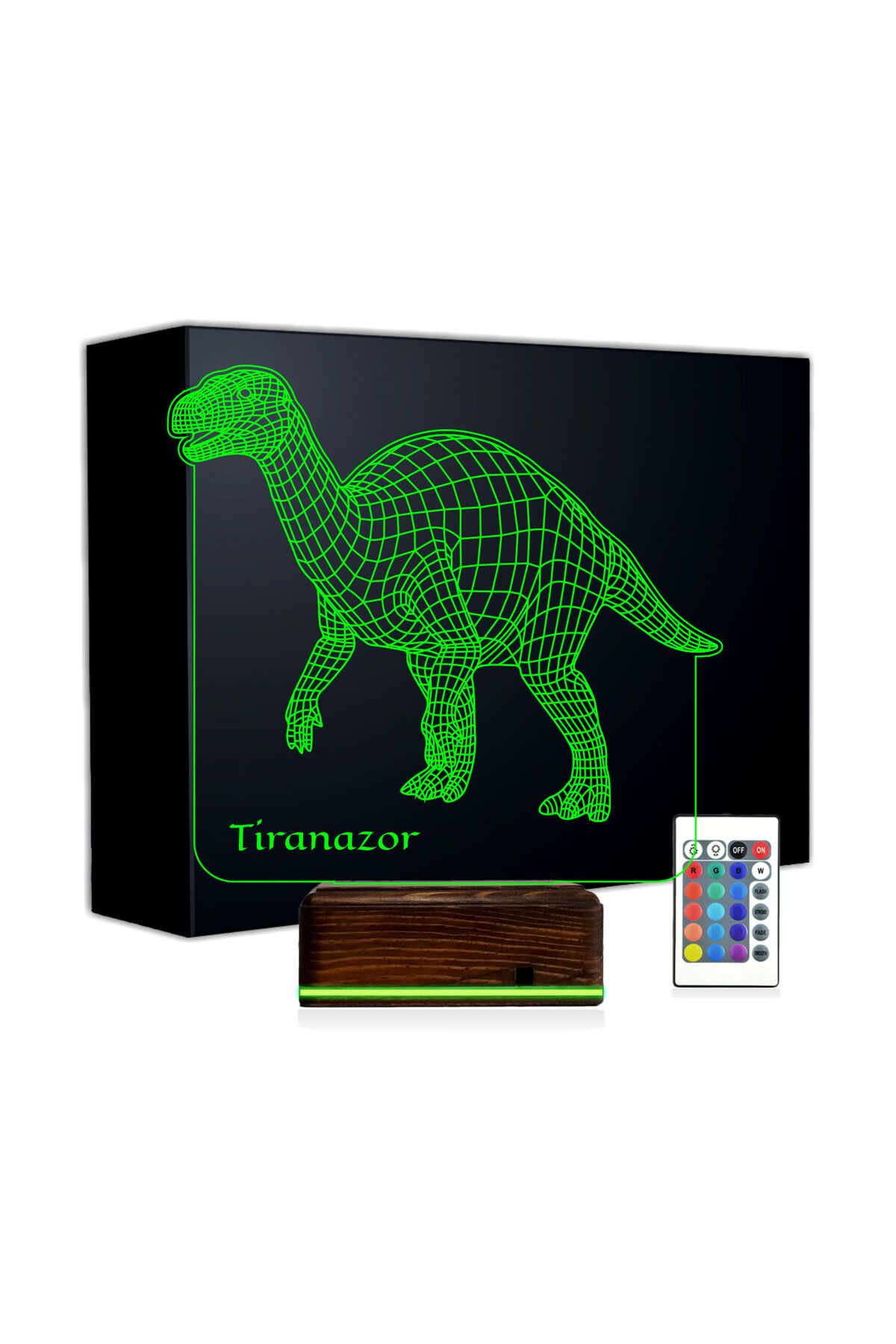 Kirppi 3d Lamba Dinozor Tiranazor Masa Gece Lambası