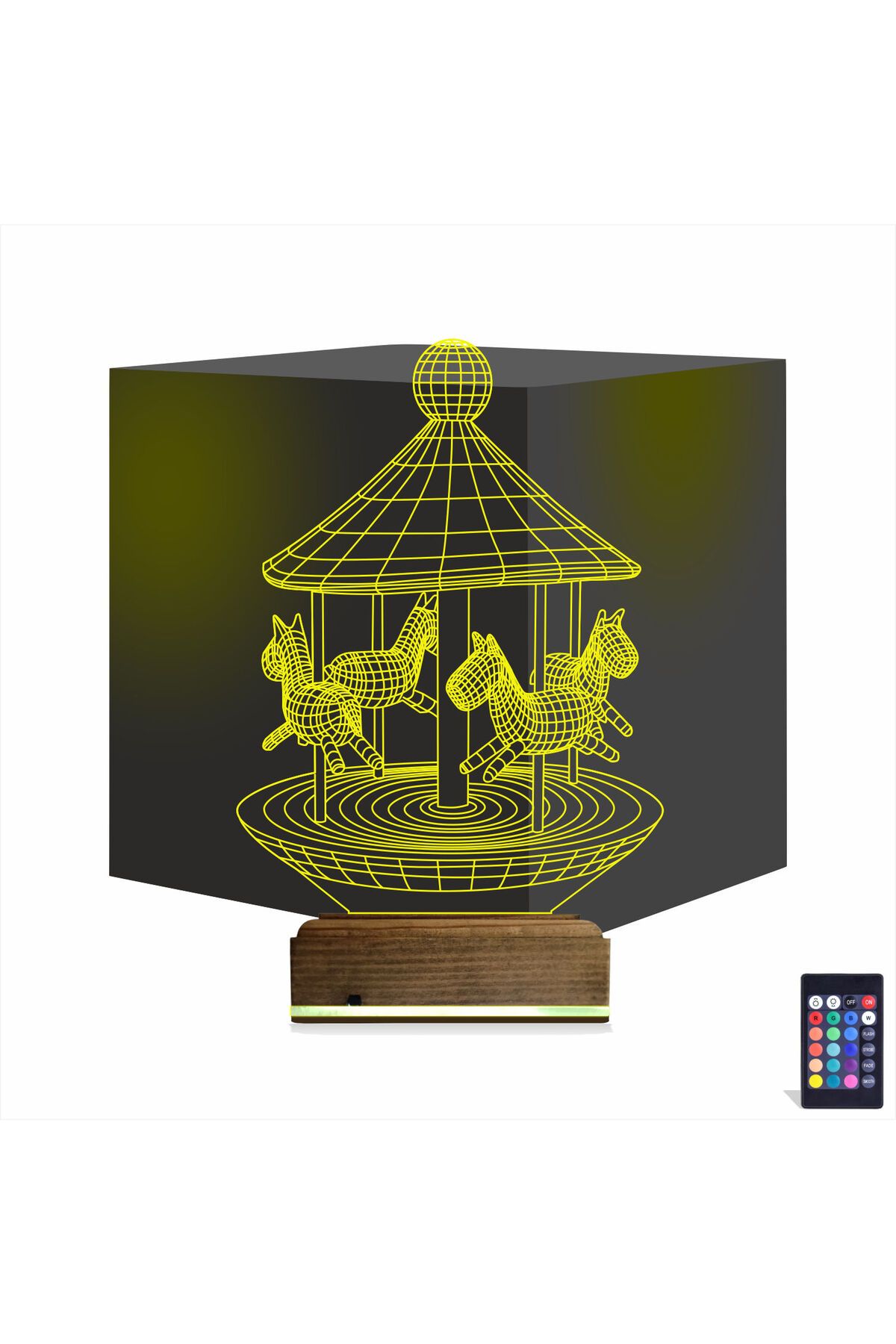 Kirppi 3d Lamba Atlı Karınca Çocuk Odası Masa Gece Lambası